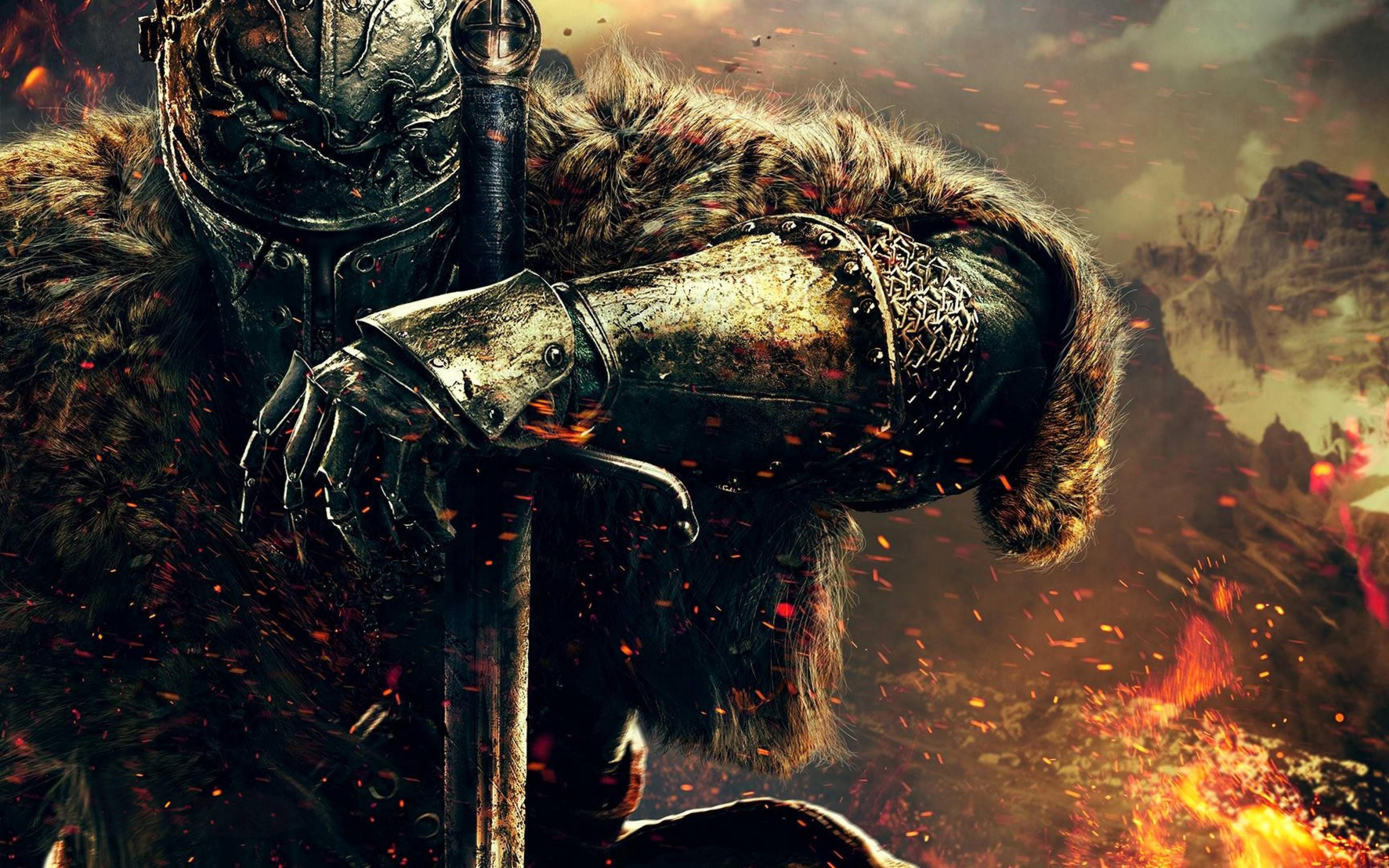 Cavaliere Dark Souls con spada, 3840x2400 UHD, PC 4K
