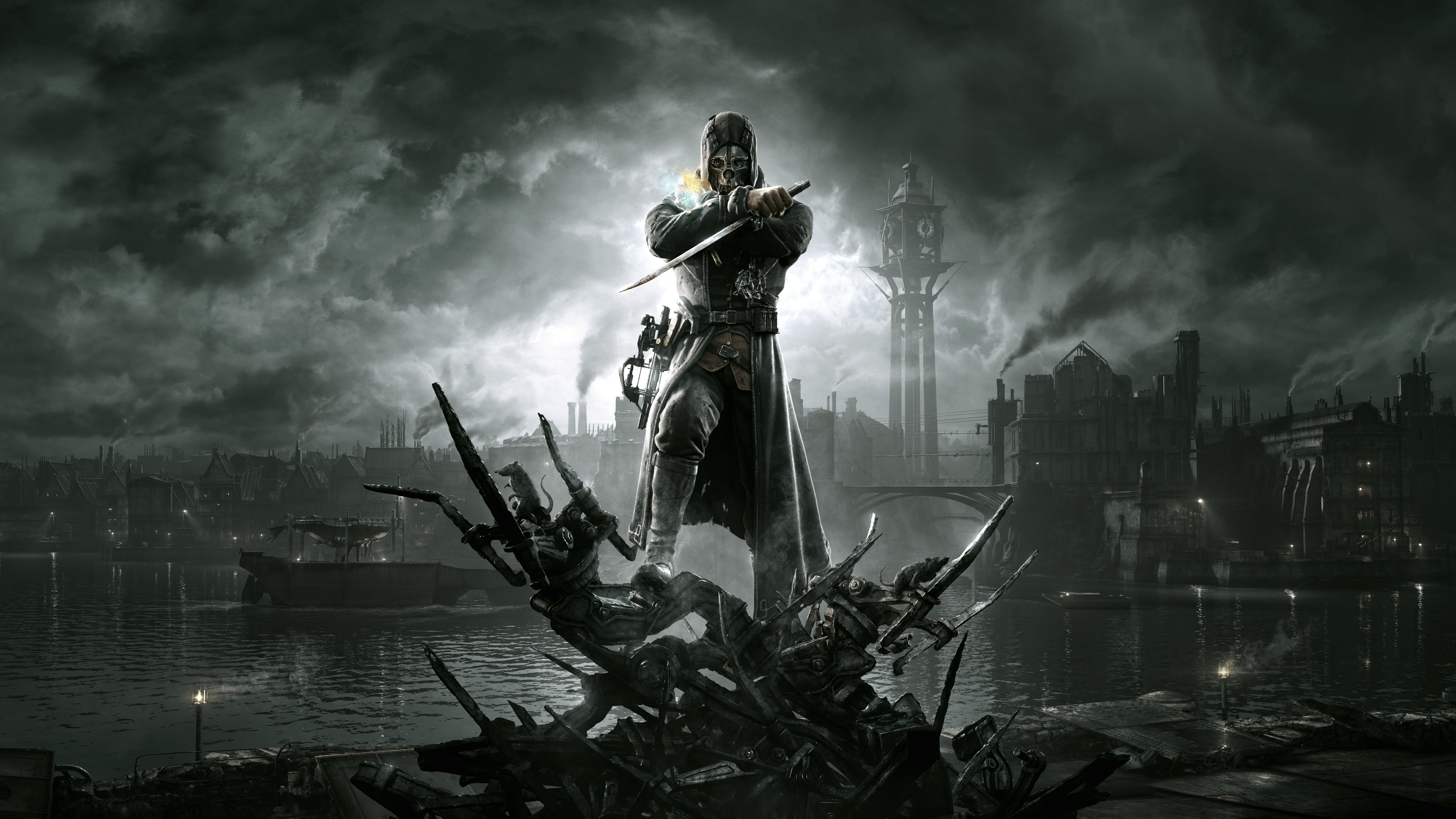 Dishonored personaggio mascherato oscuro, 3840x2160 UHD, PC 4K