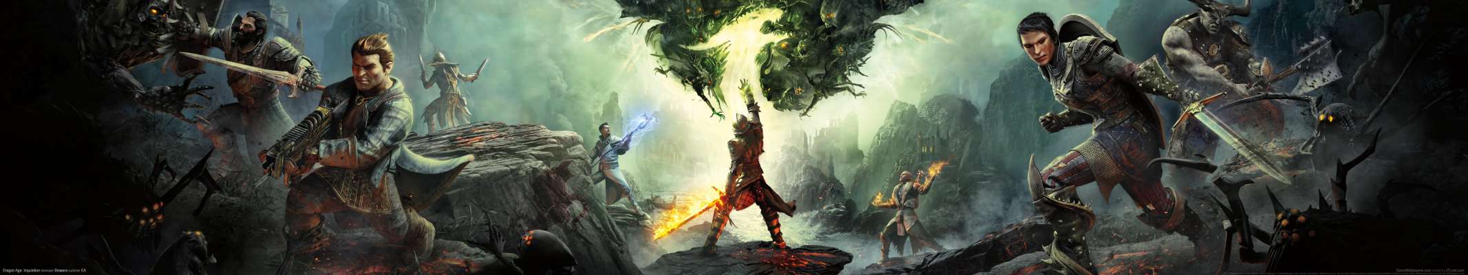 Dragon Age Inquisition personaggi fantasy, 2133x400 Panoramico, Dual Screen