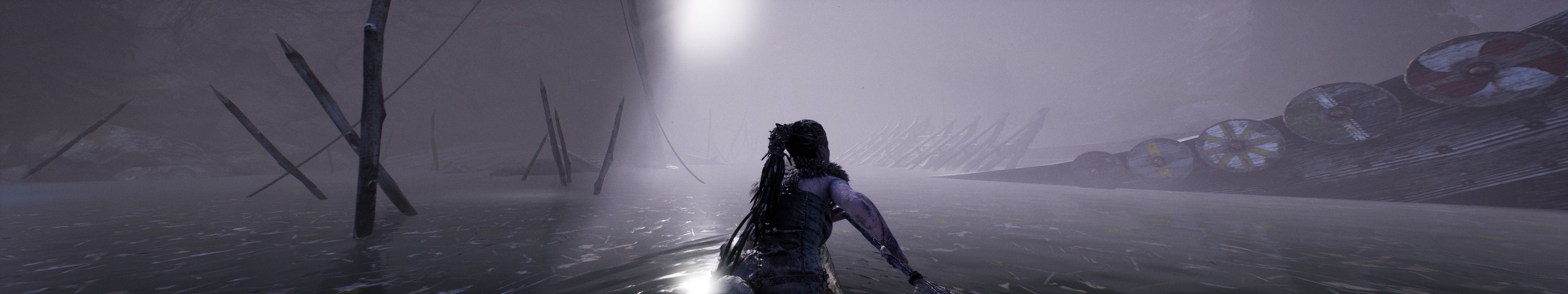 Guerriera in acqua nebbia, 5760x1080 Ultrawide, Smart TV 4K