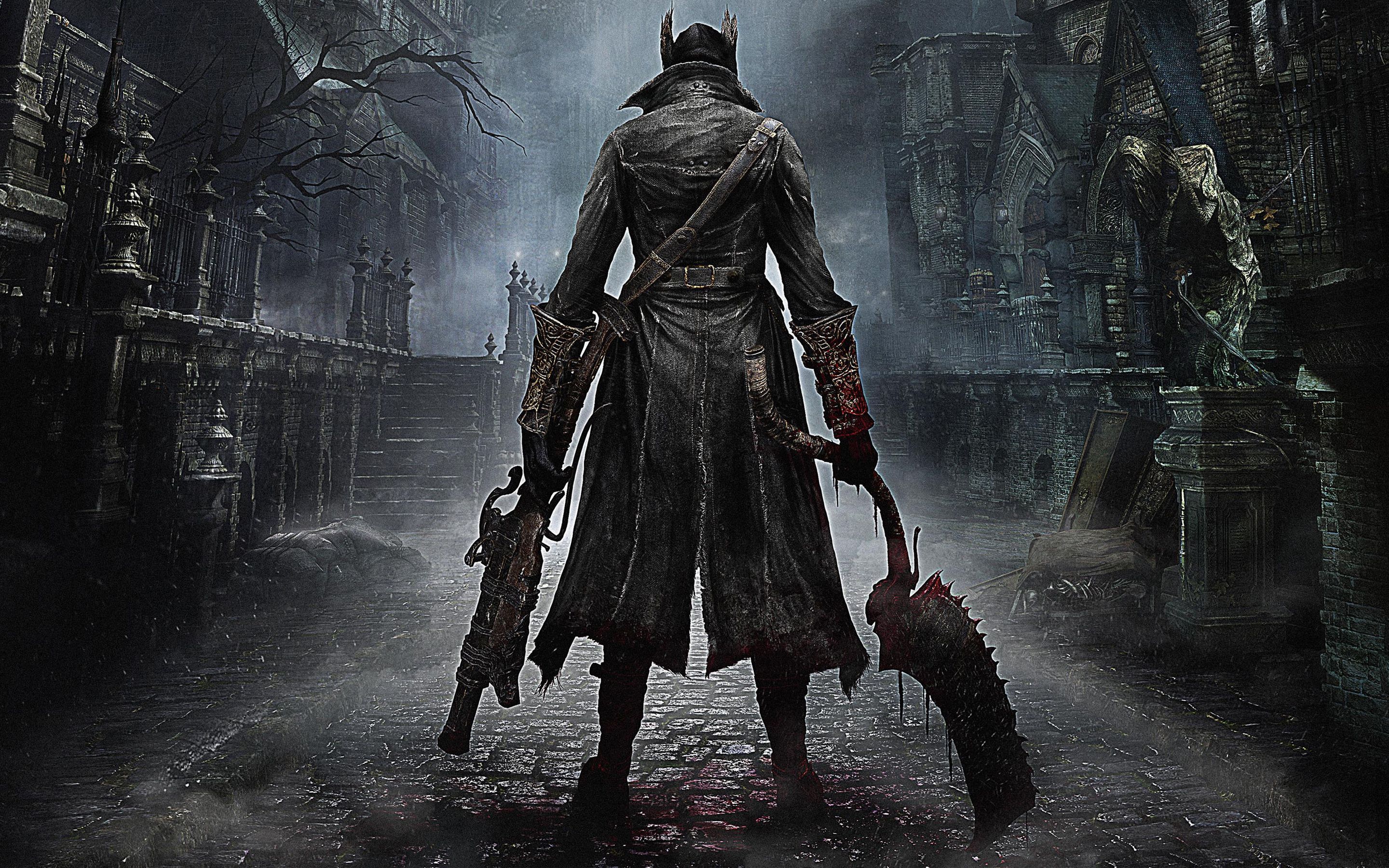 Cacciatore Bloodborne città oscura, 2880x1800 WQXGA, PC