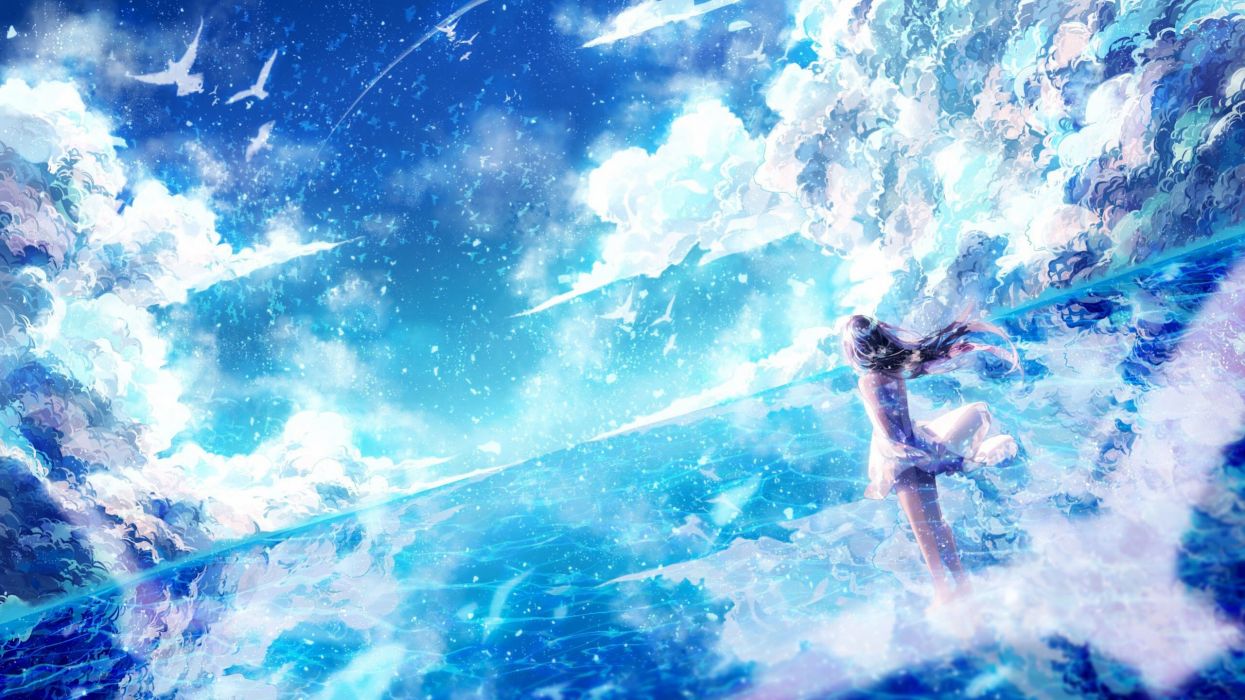 Personaggio anime cielo azzurro, 1245x700 HD, iMac