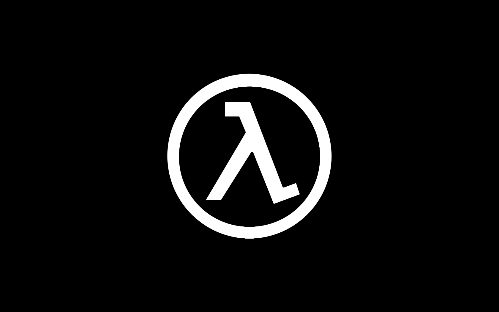 Logo Half-Life lambda bianco, 1680x1050 900p, HP Laptop
