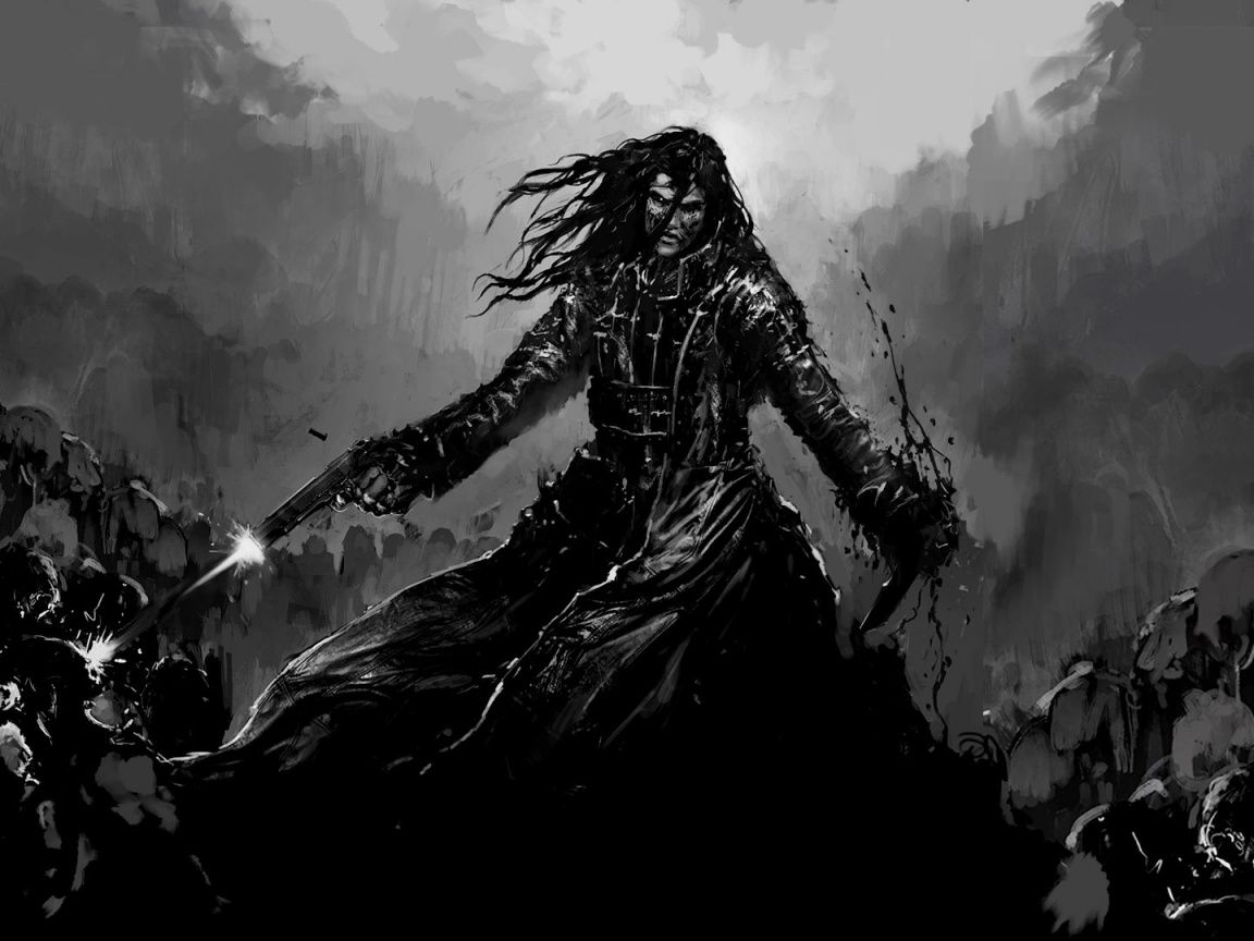 Guerriero oscuro in battaglia, 1152x864 HD, iMac