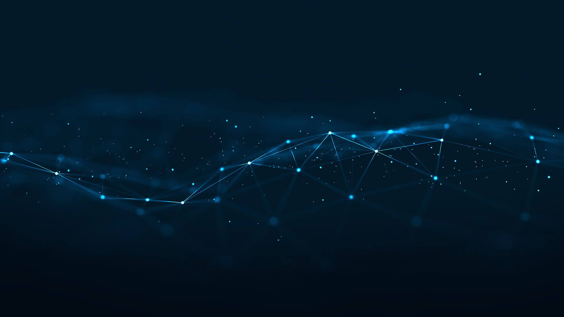 Rete di nodi blu astratta, 1920x1080 Full HD 1080p, Dell XPS