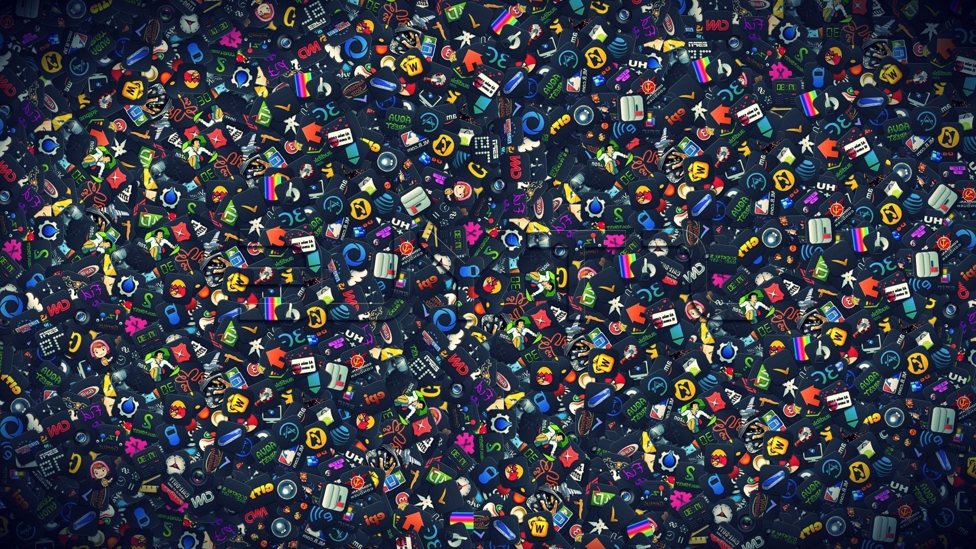 Icone gaming colorate pattern, 1920x1080 Full HD, Desktop