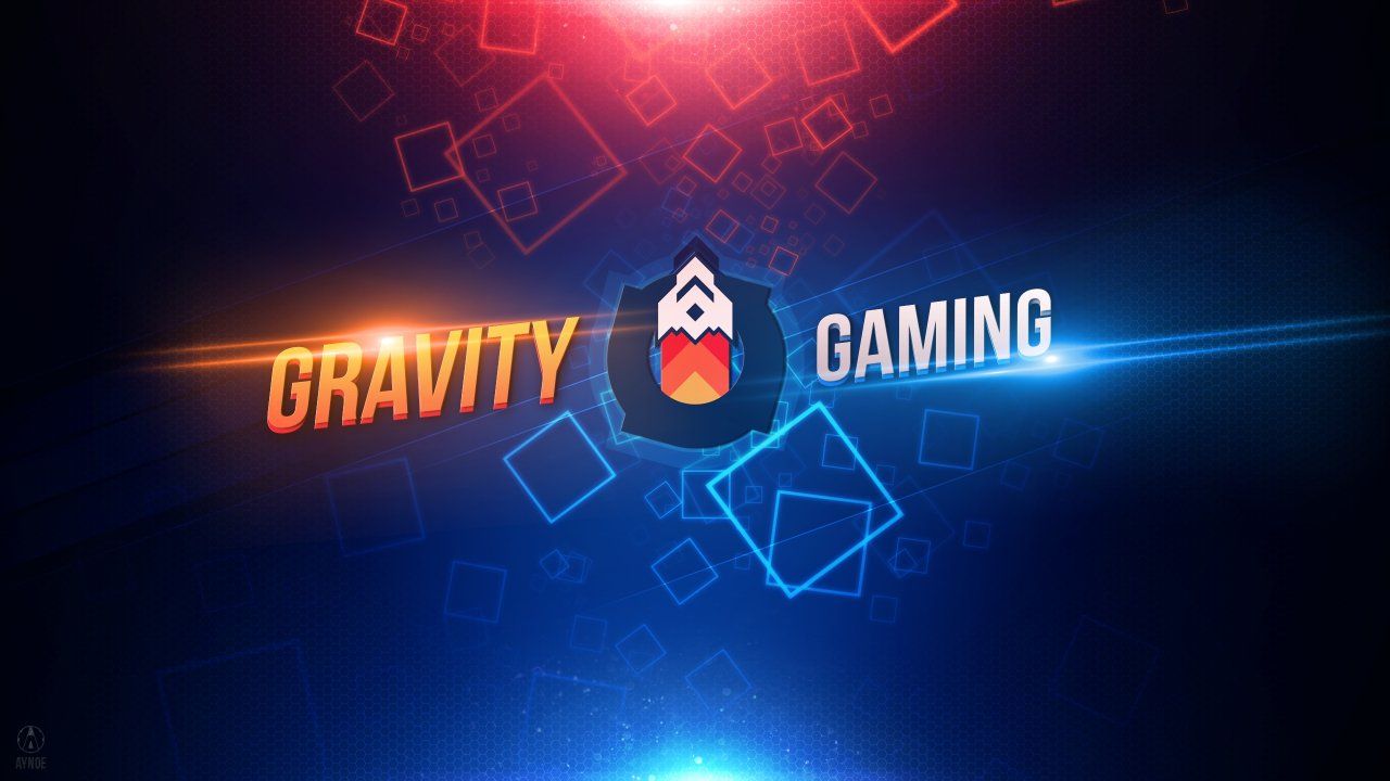 Logo Gravity Gaming blu rosso, 1280x720 720p, iMac