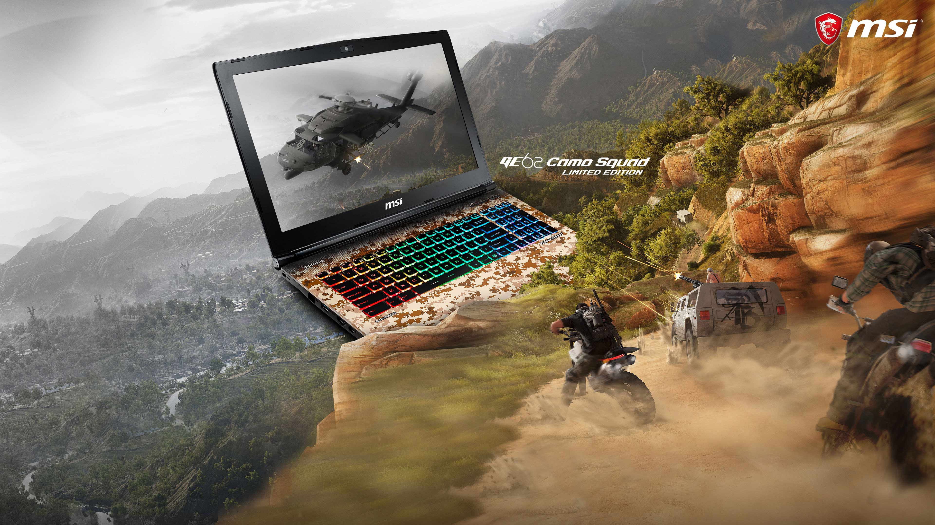 Moto motocross che esce dal laptop, 1920x1200 WUXGA, Dell XPS
