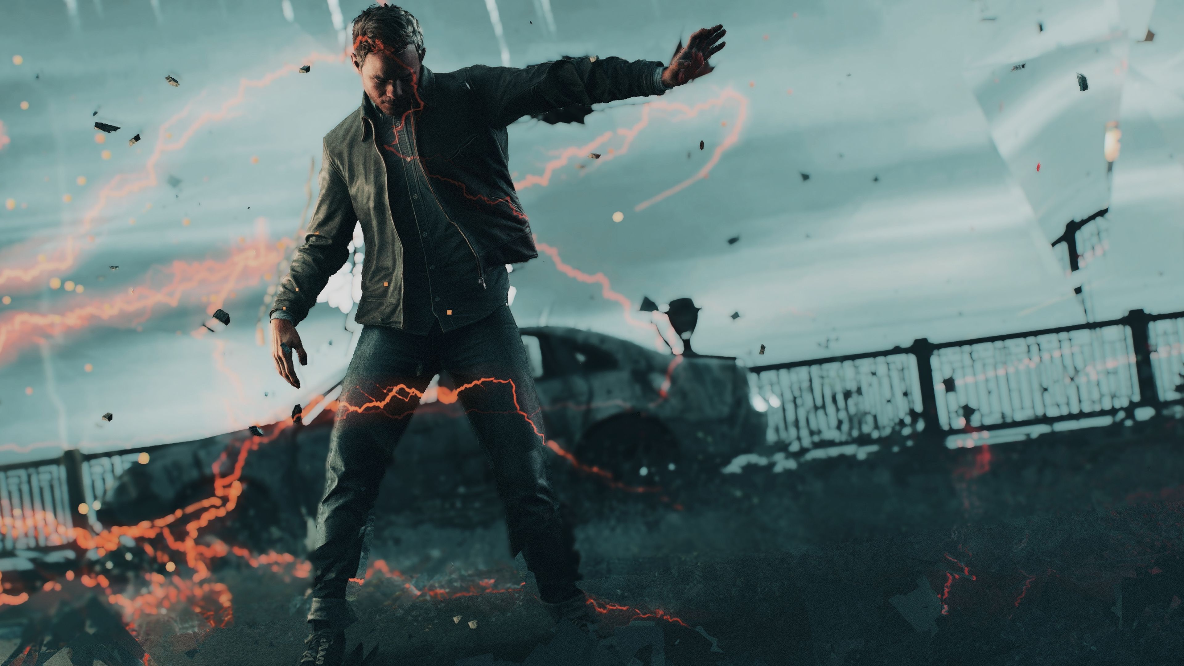 Quantum Break personaggio potere temporale, 3840x2160 4K Ultra HD, Monitor 4K