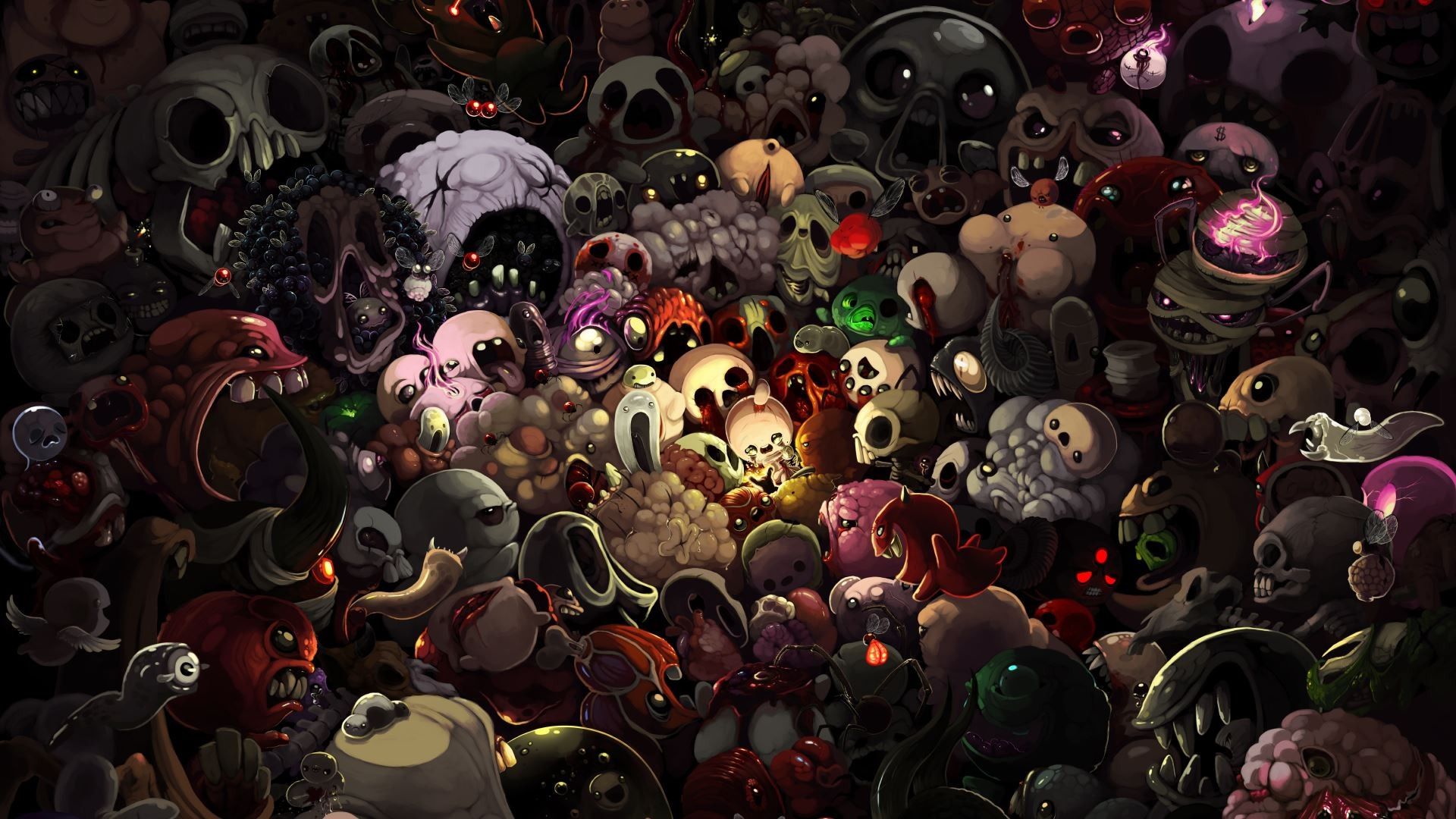 The Binding of Isaac mostri, 1920x1080 Full HD, PC