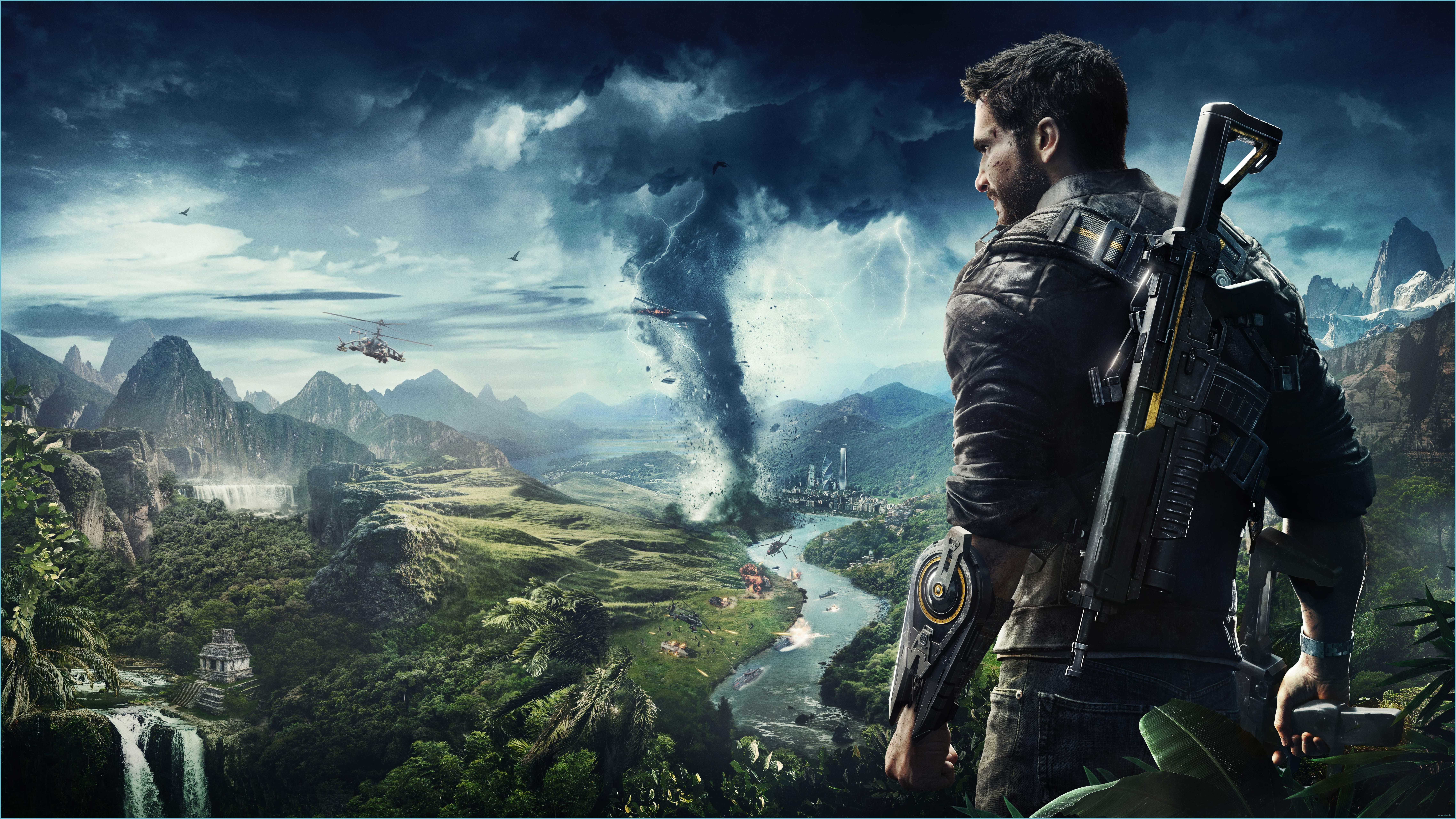Personaggio Just Cause paesaggio, 9105x5121 4K Ultra HD, Monitor 4K