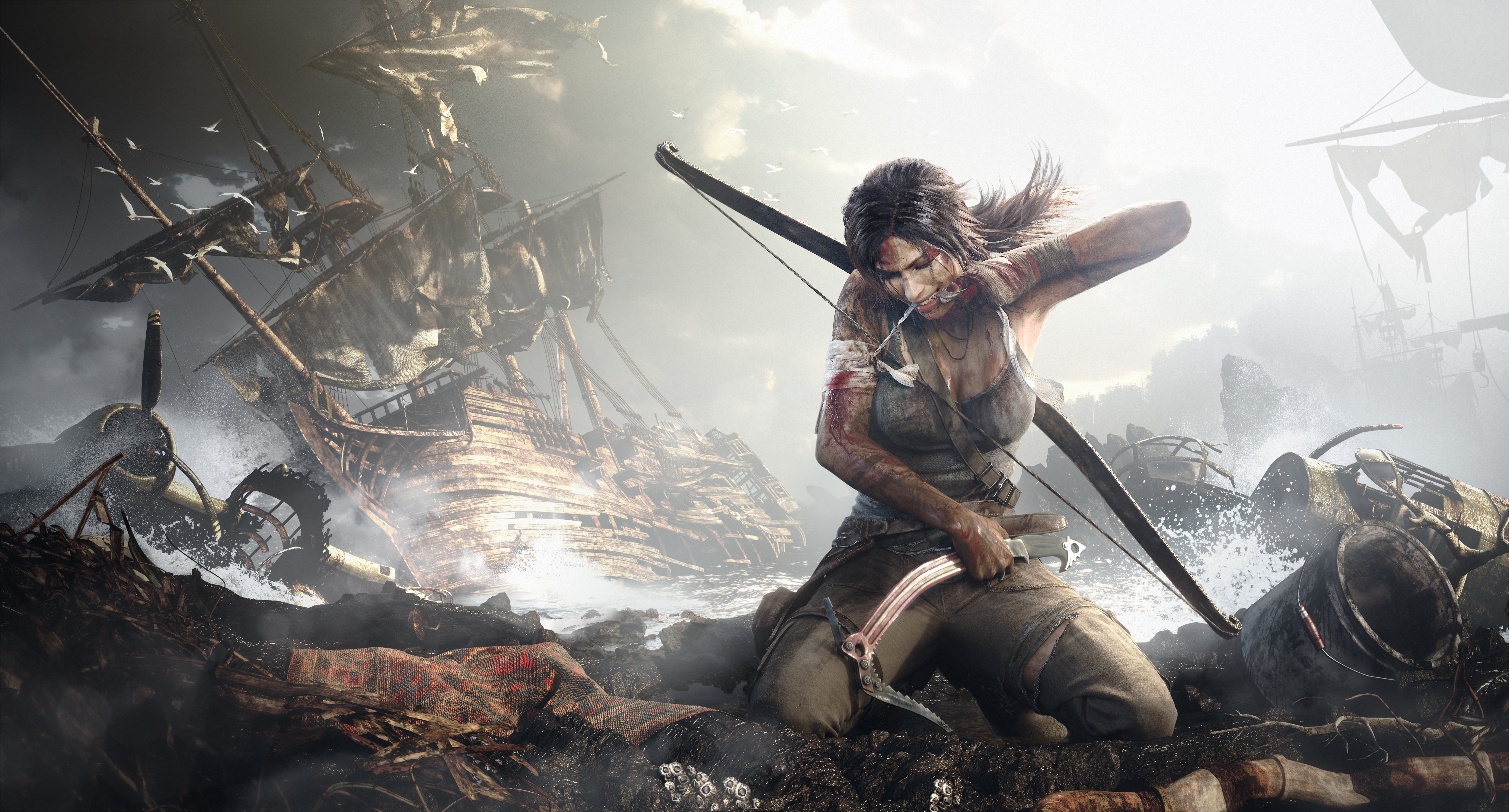 Lara Croft Tomb Raider, 5000x2692 Ultra HD, 4K TV