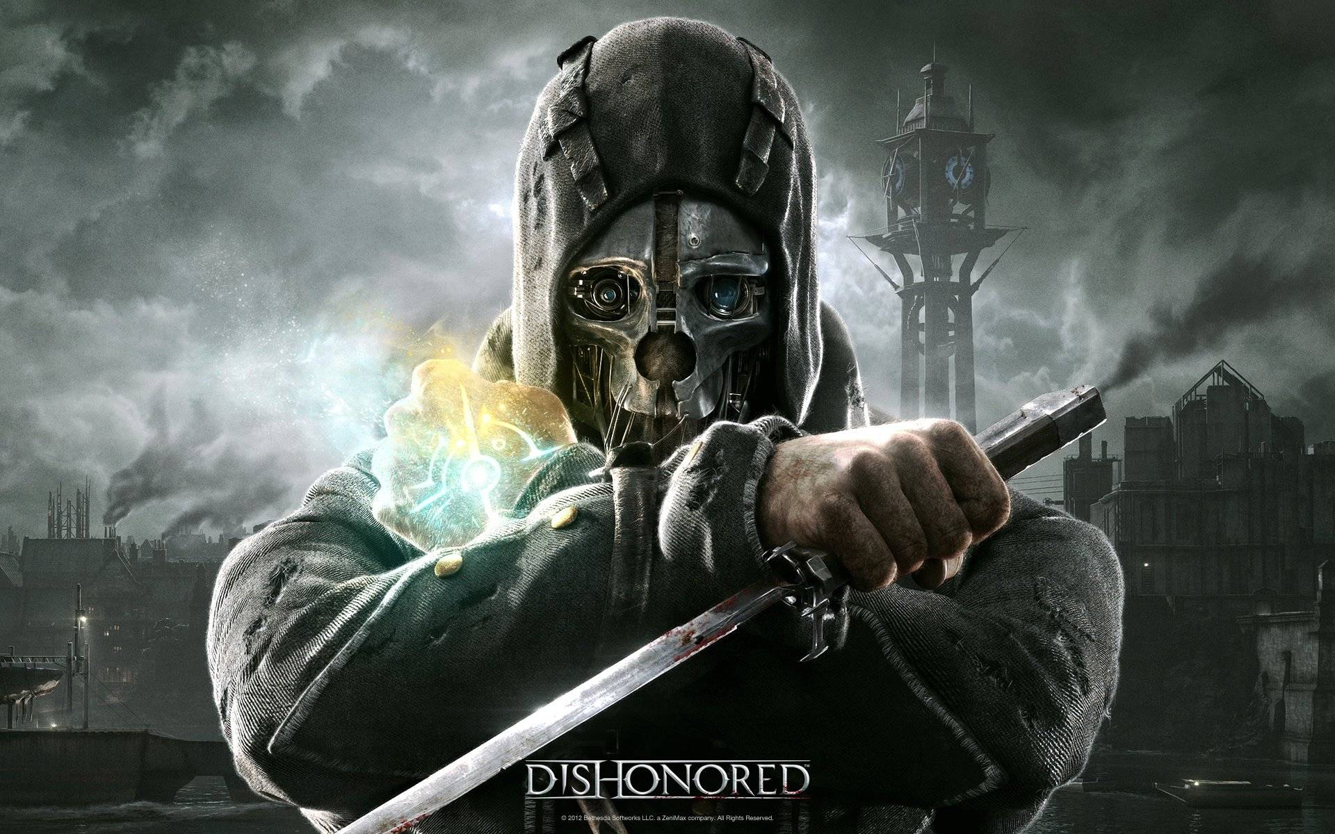 Corvo Dishonored maschera teschio, 1920x1200 Full HD+ WUXGA, Laptop