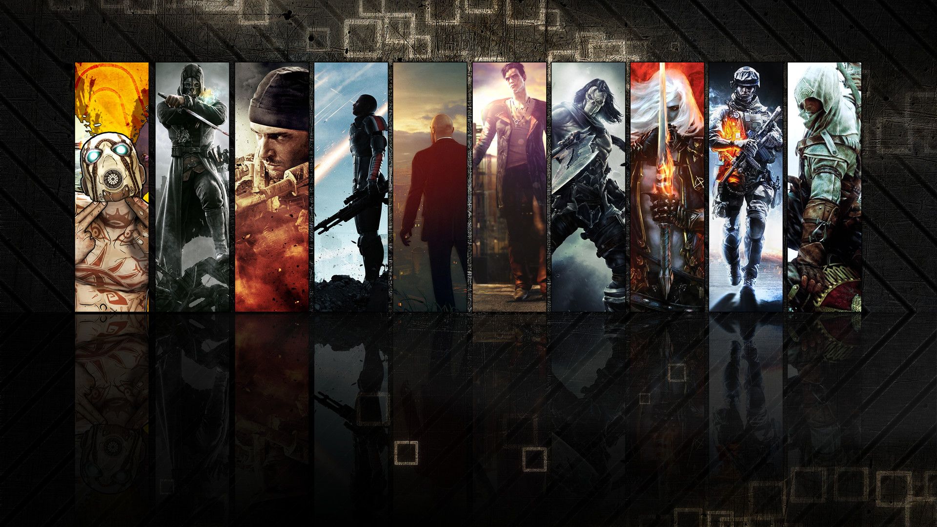 Collage personaggi videogiochi vari, 1920x1080 1080p, PC Desktop