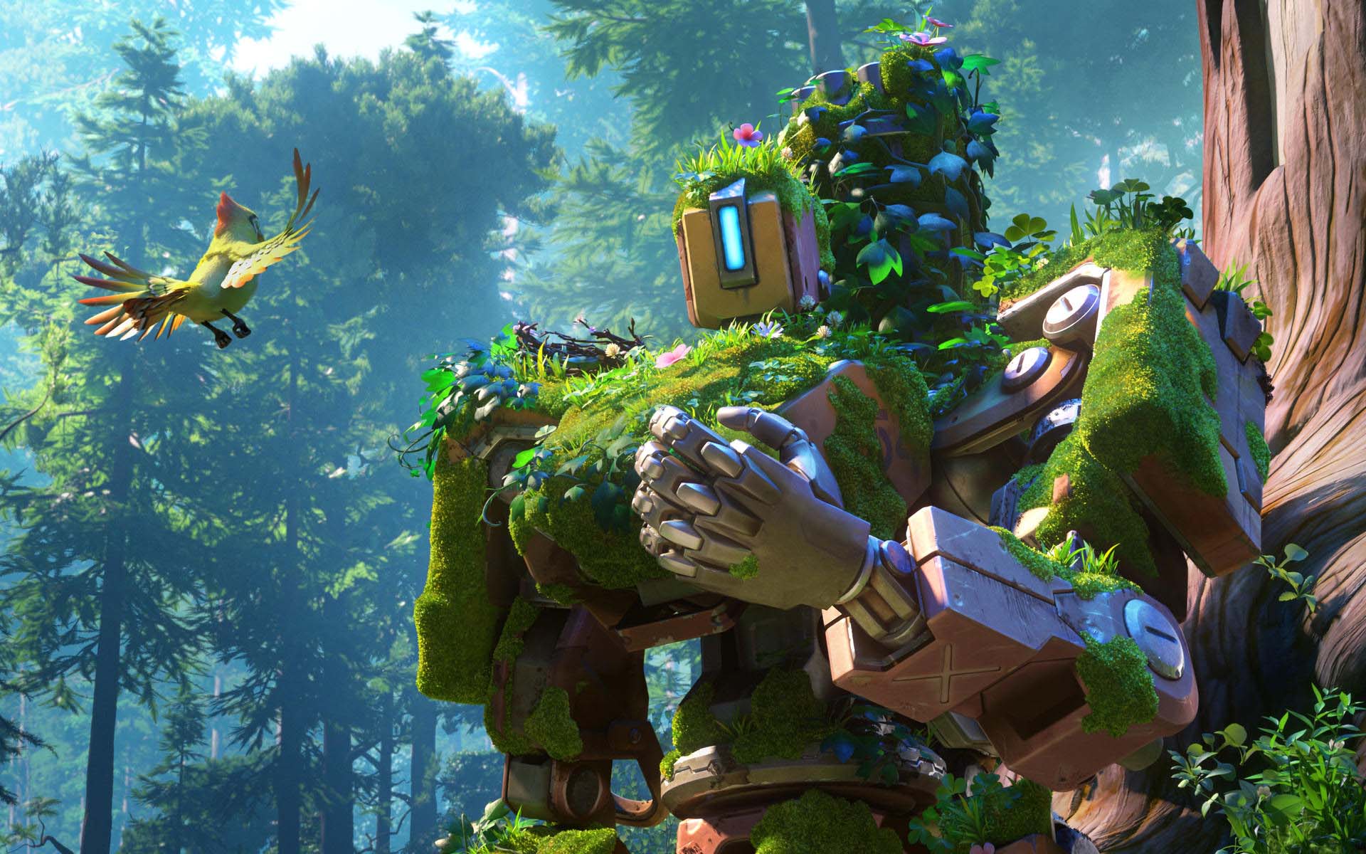 Bastion robot Overwatch foresta, 1920x1200 Full HD+, PC Desktop