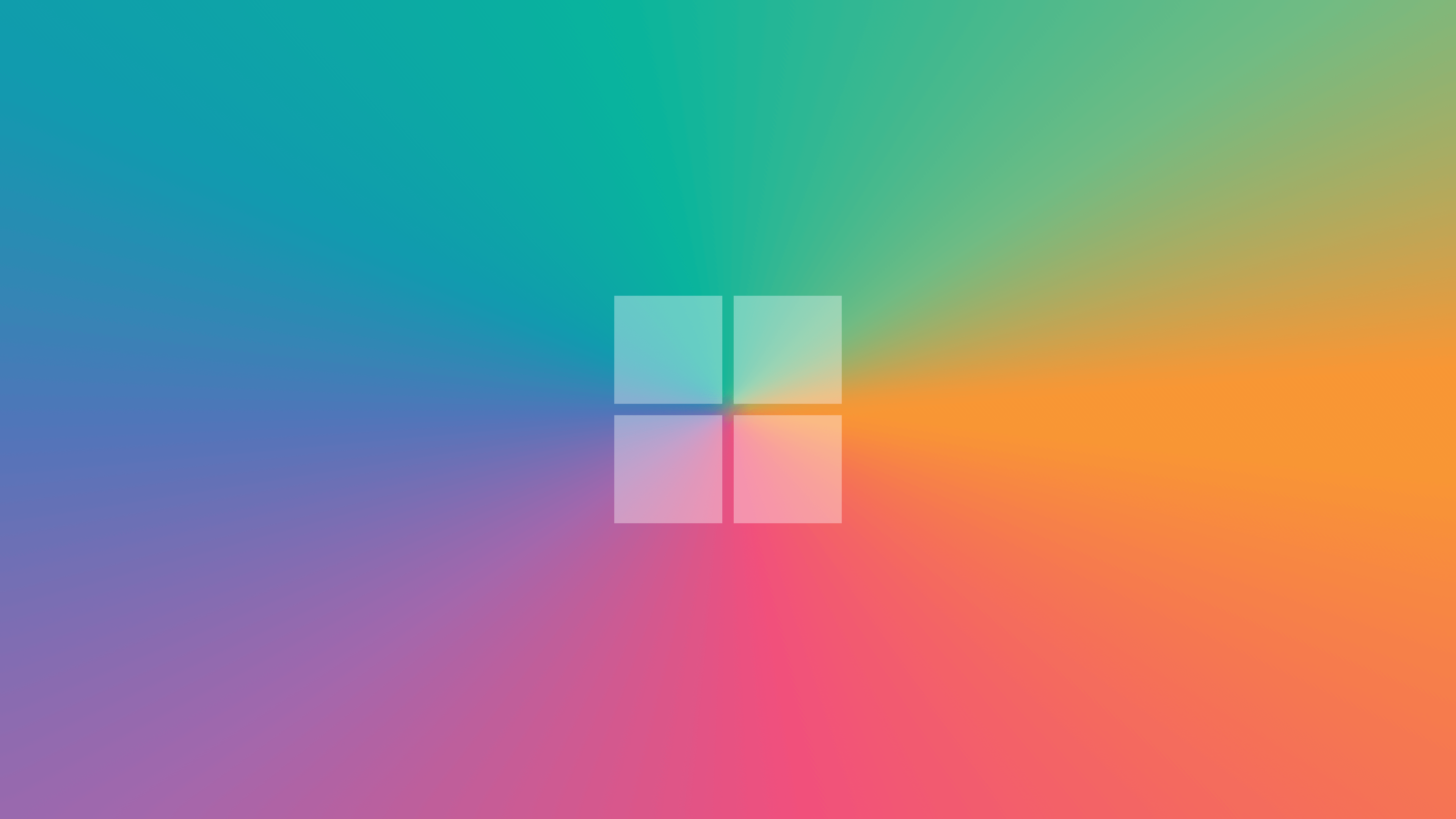 Logo Windows gradiente colorato, sistema operativo Microsoft, 3840x2160 UHD, PC 4K