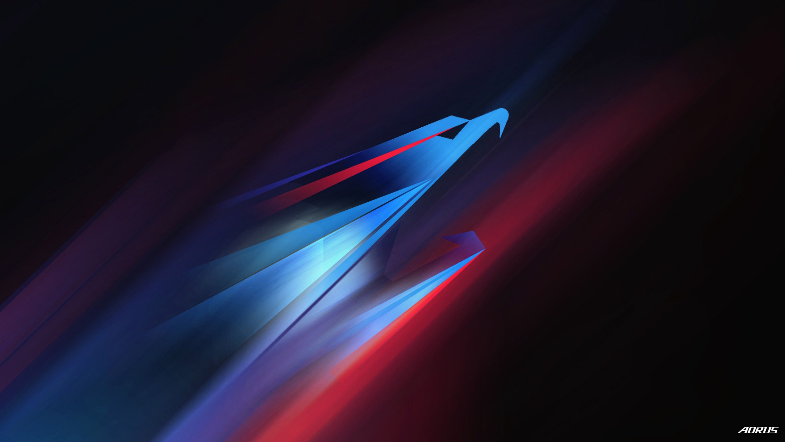 Aorus falco astratto rosso blu, 2560x1440 2K, Desktop