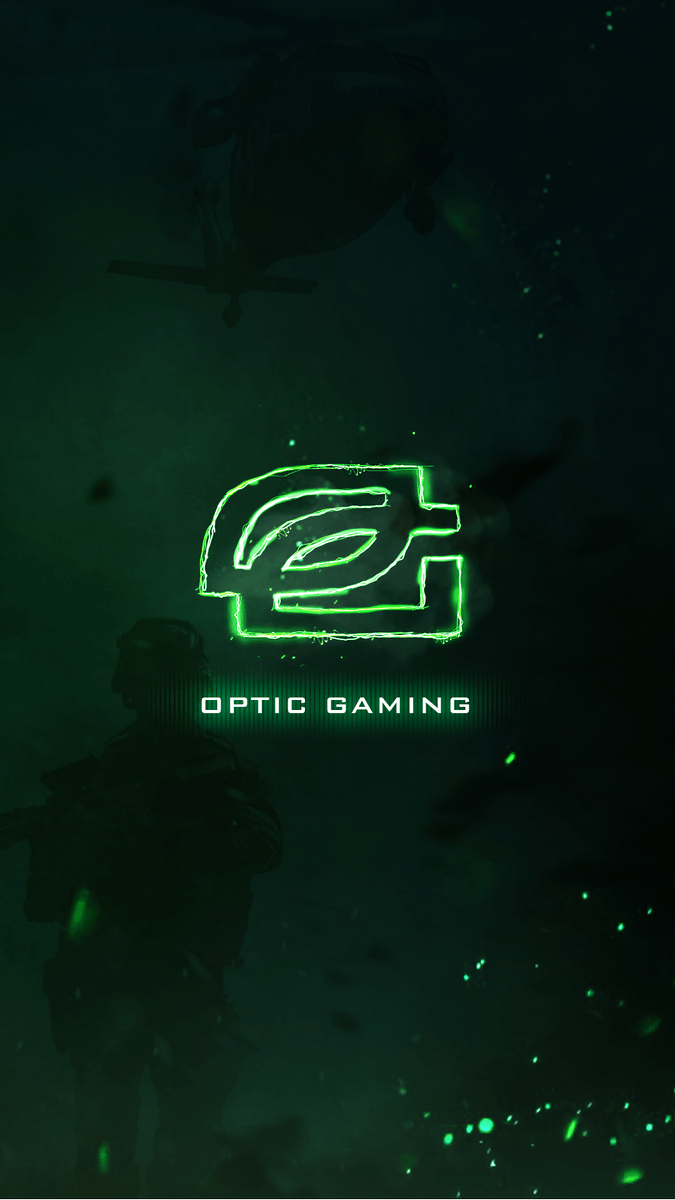 Logo OpTic Gaming verde, 675x1200 Verticale, OnePlus