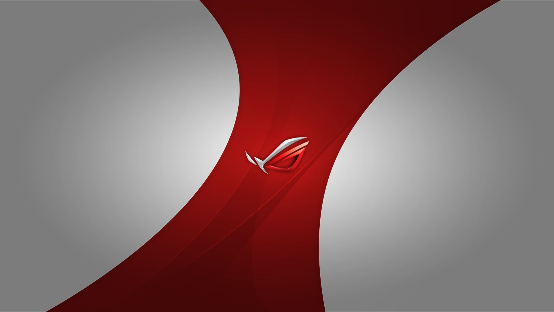 Logo ASUS ROG rosso e bianco, Republic of Gamers, 1920x1080 Full HD, Desktop
