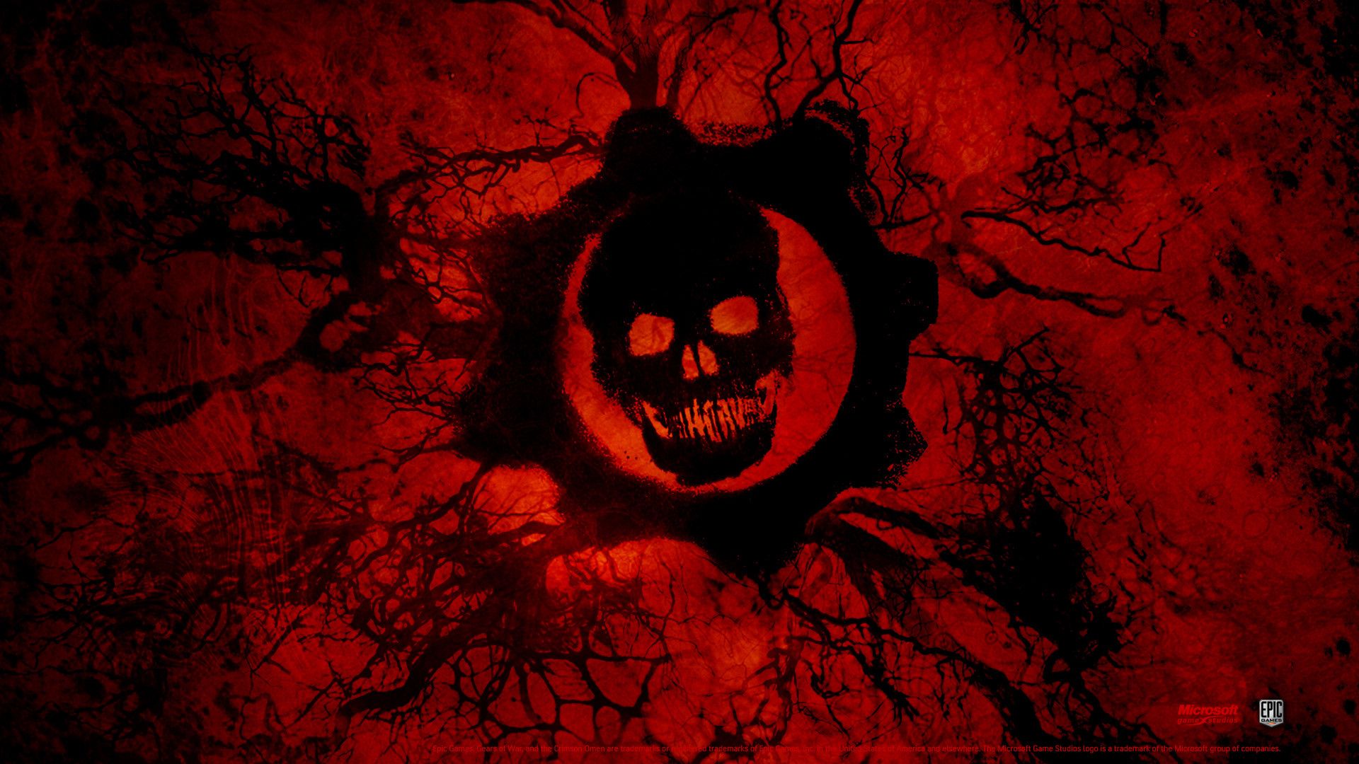 Gears of War teschio rosso, 1920x1080 Full HD 1080p, PC