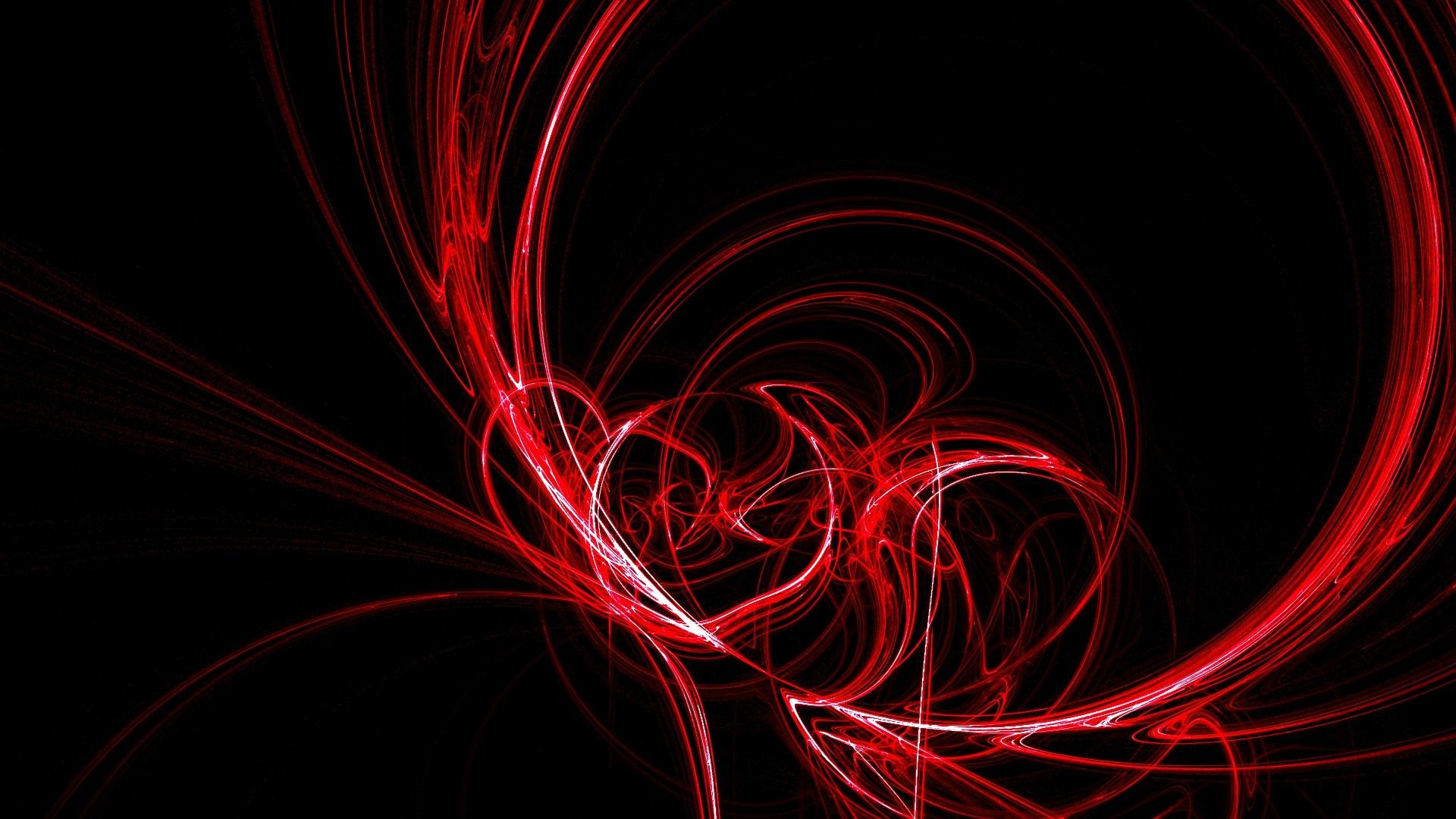 Linee astratte rosse fluide, 1920x1080 Full HD, PC Desktop