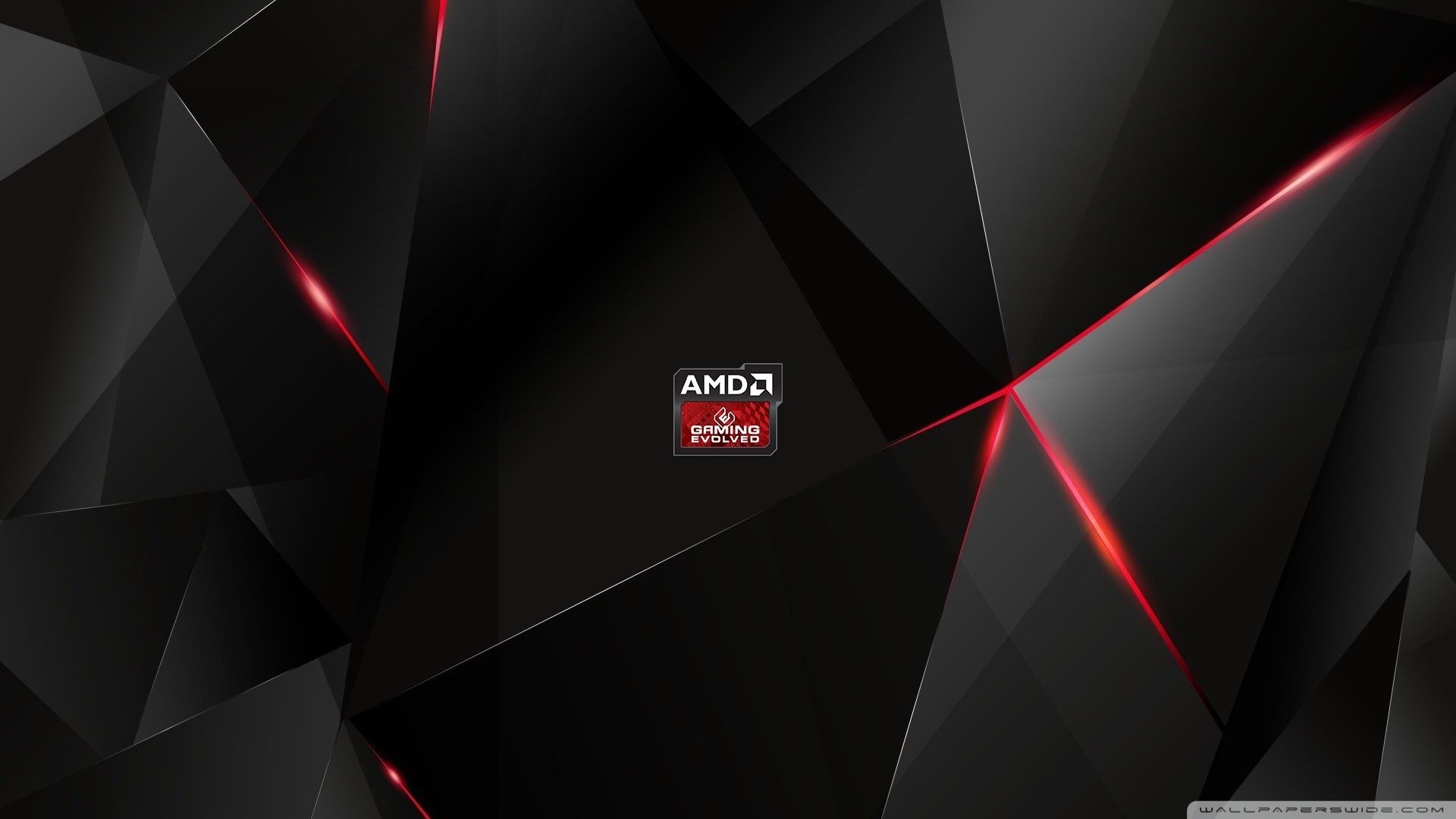 Logo AMD geometrico rosso nero, 1920x1080 Full HD 1080p, PC Desktop