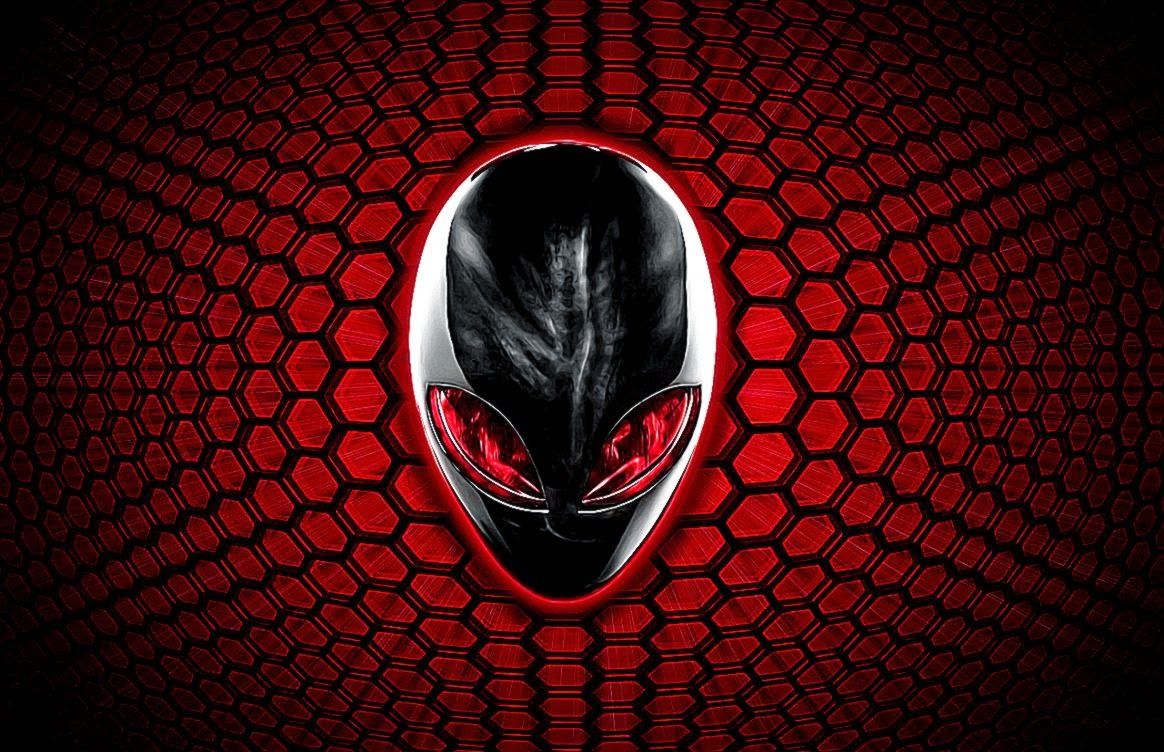 Logo alieno Alienware rosso, Dell, 1164x752 HD, Desktop