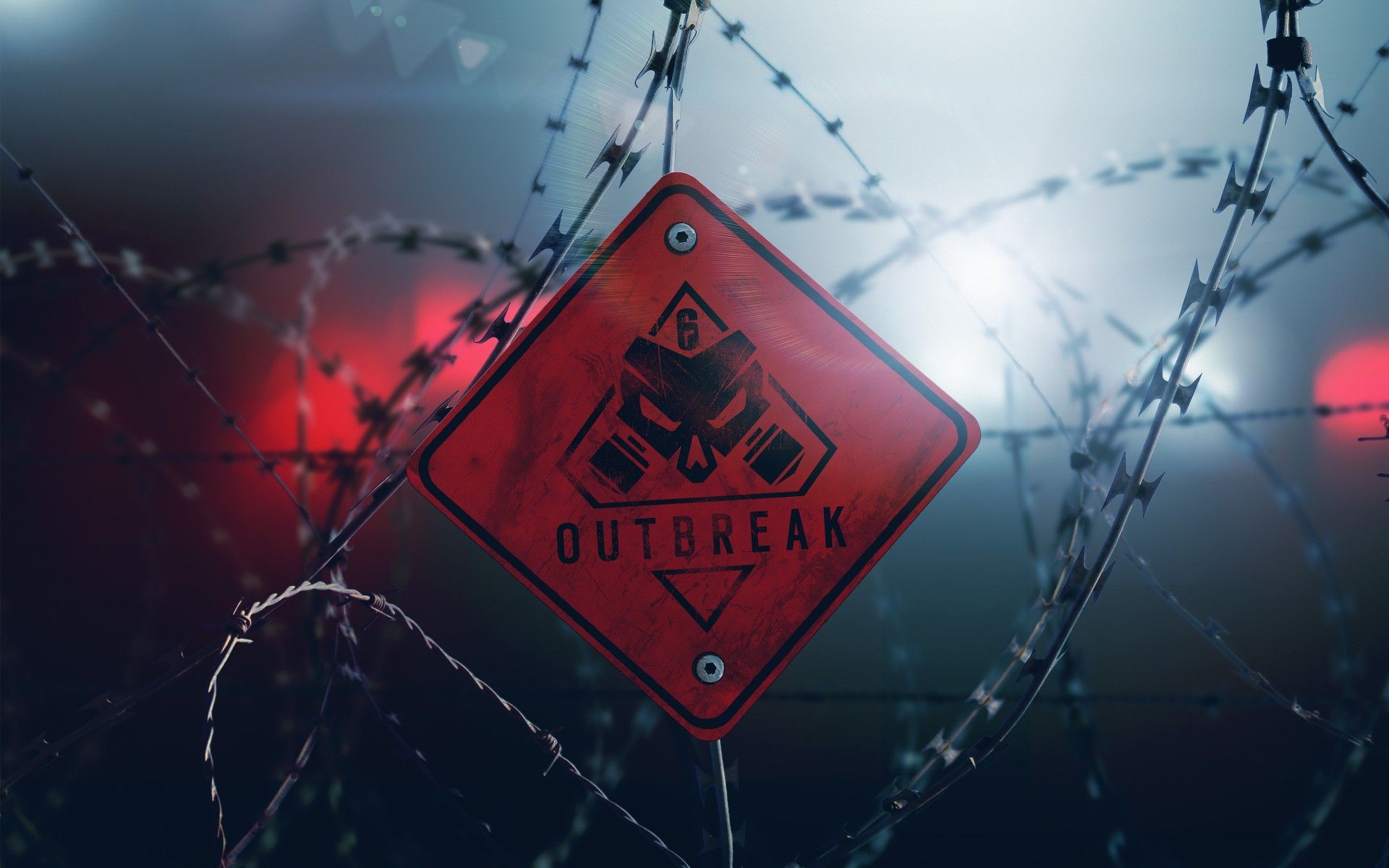 Cartello Outbreak filo spinato, 1920x1200 Full HD+ WUXGA, PC