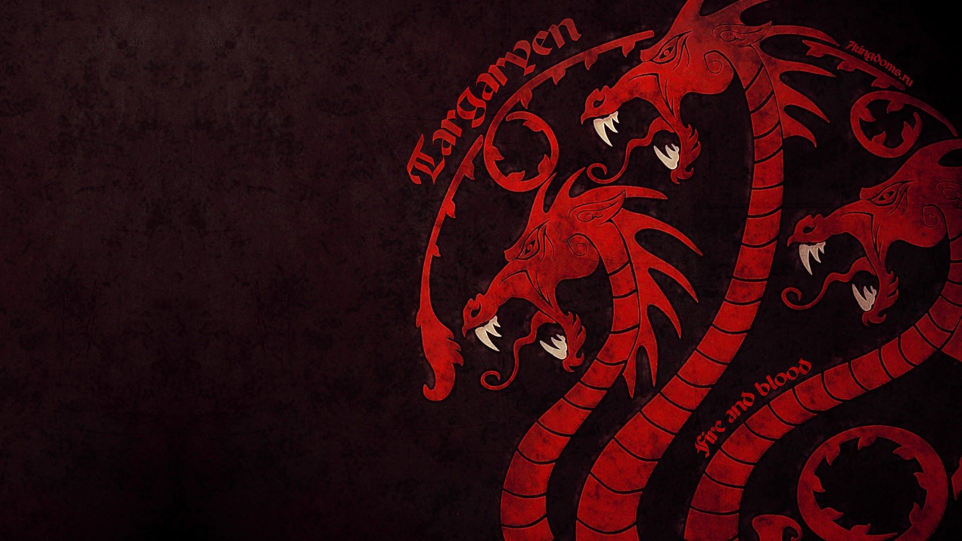 Drago rosso Targaryen tre teste, 1920x1080 1080p, PC Desktop