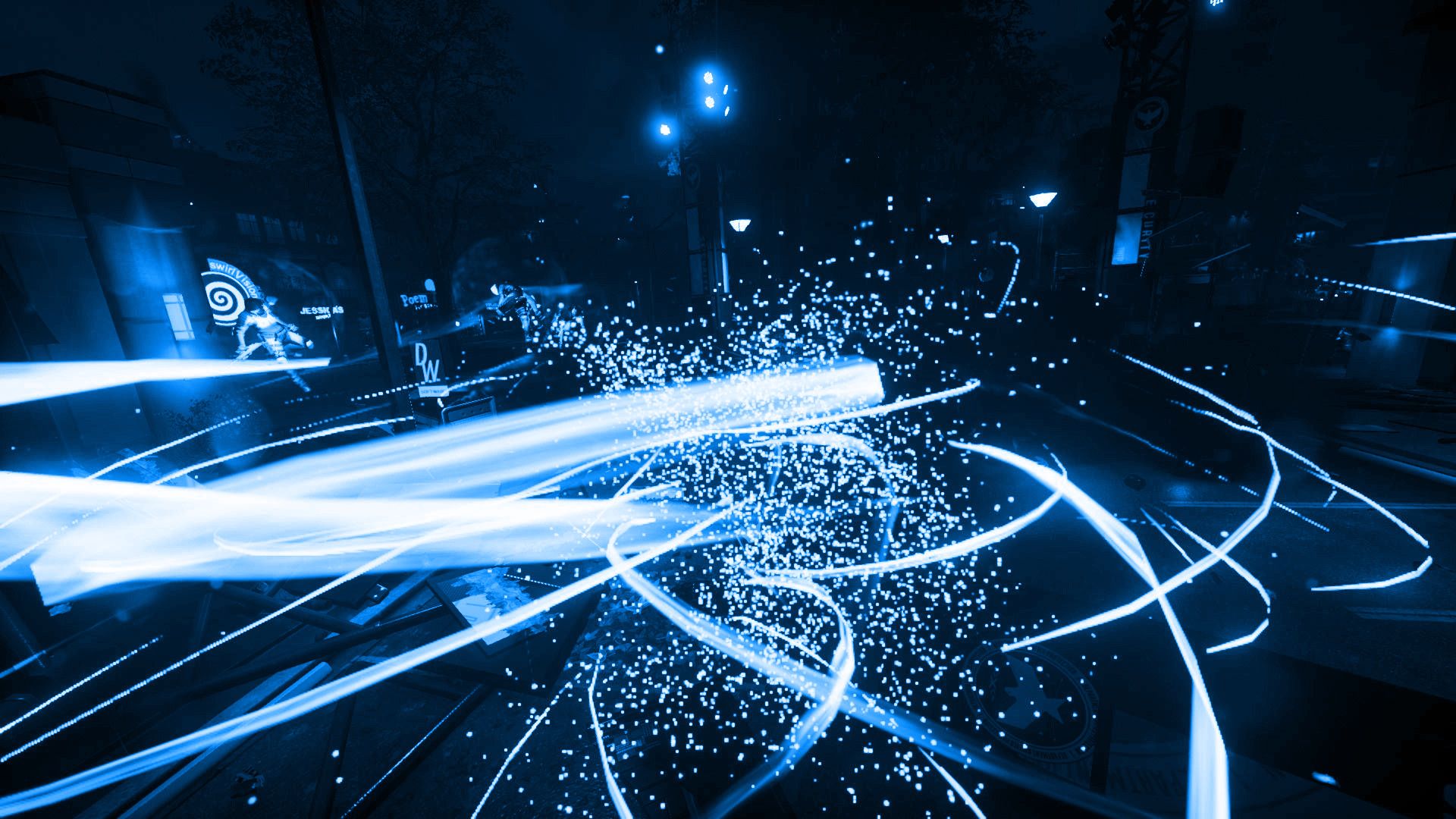 Particelle luminose blu astratte, 1920x1080 1080p, PC Desktop