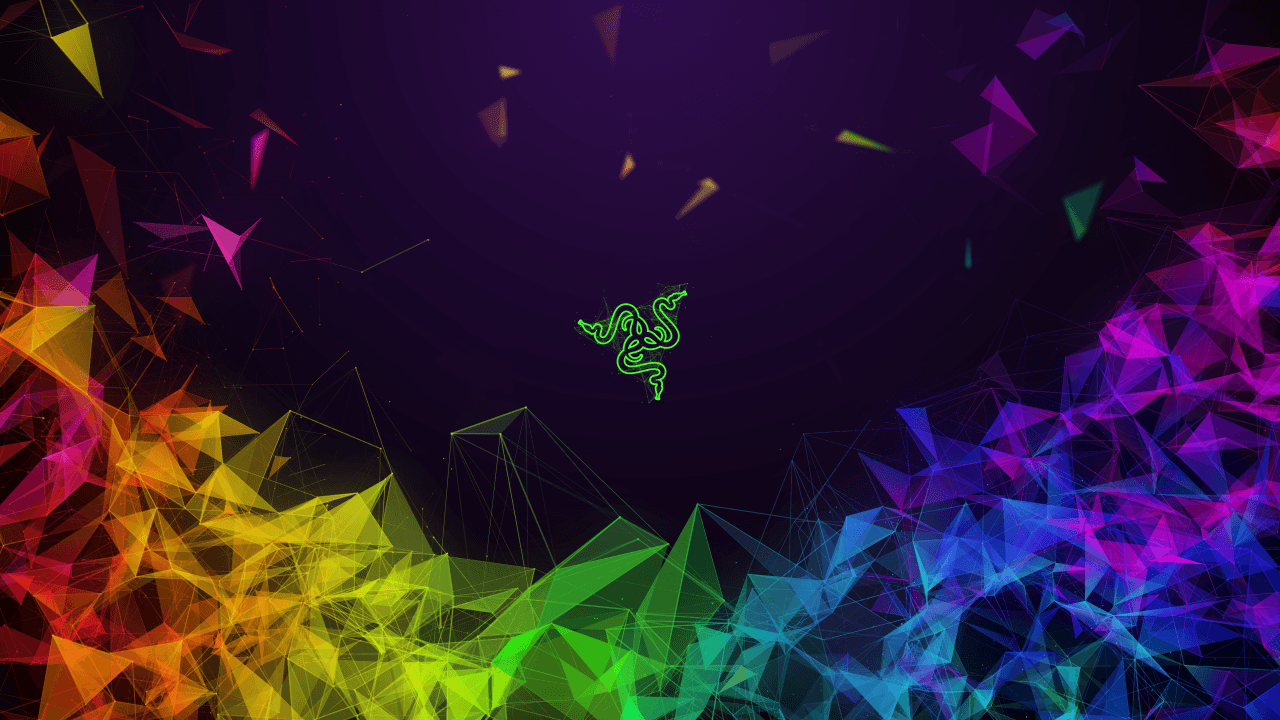Logo Razer geometrico astratto, 1280x720 720p, PC