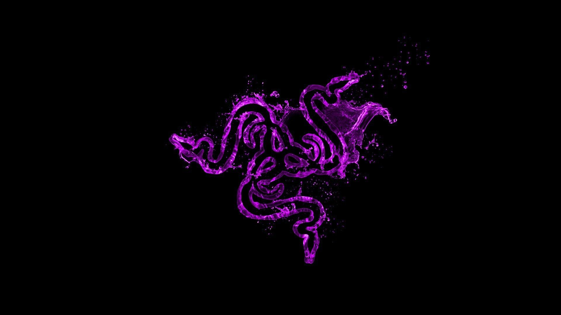 Logo Razer viola fumo, periferiche gaming, 1920x1080 Full HD, Desktop