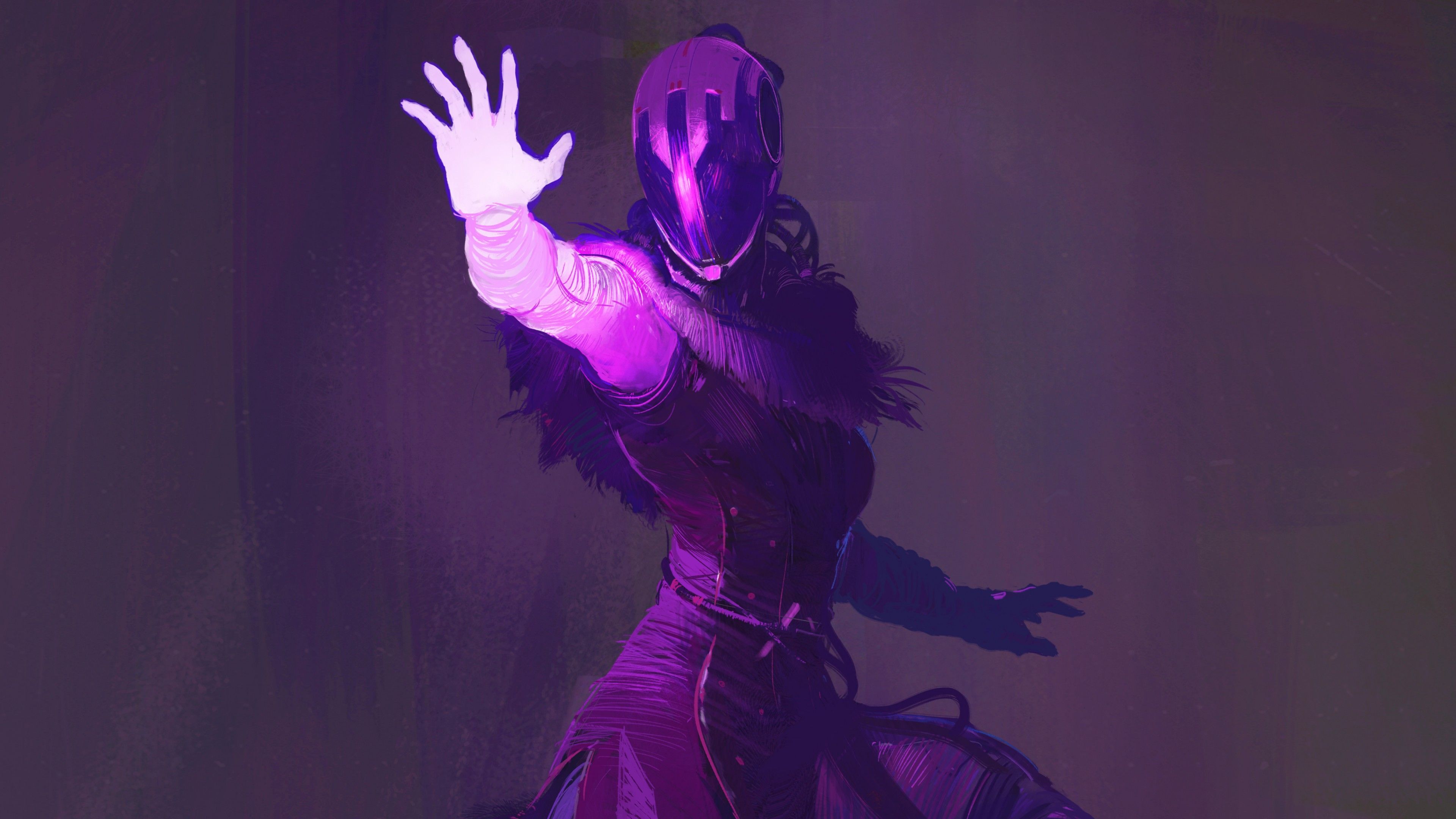 Personaggio Destiny Voidwalker viola, 3840x2160 UHD, PC 4K