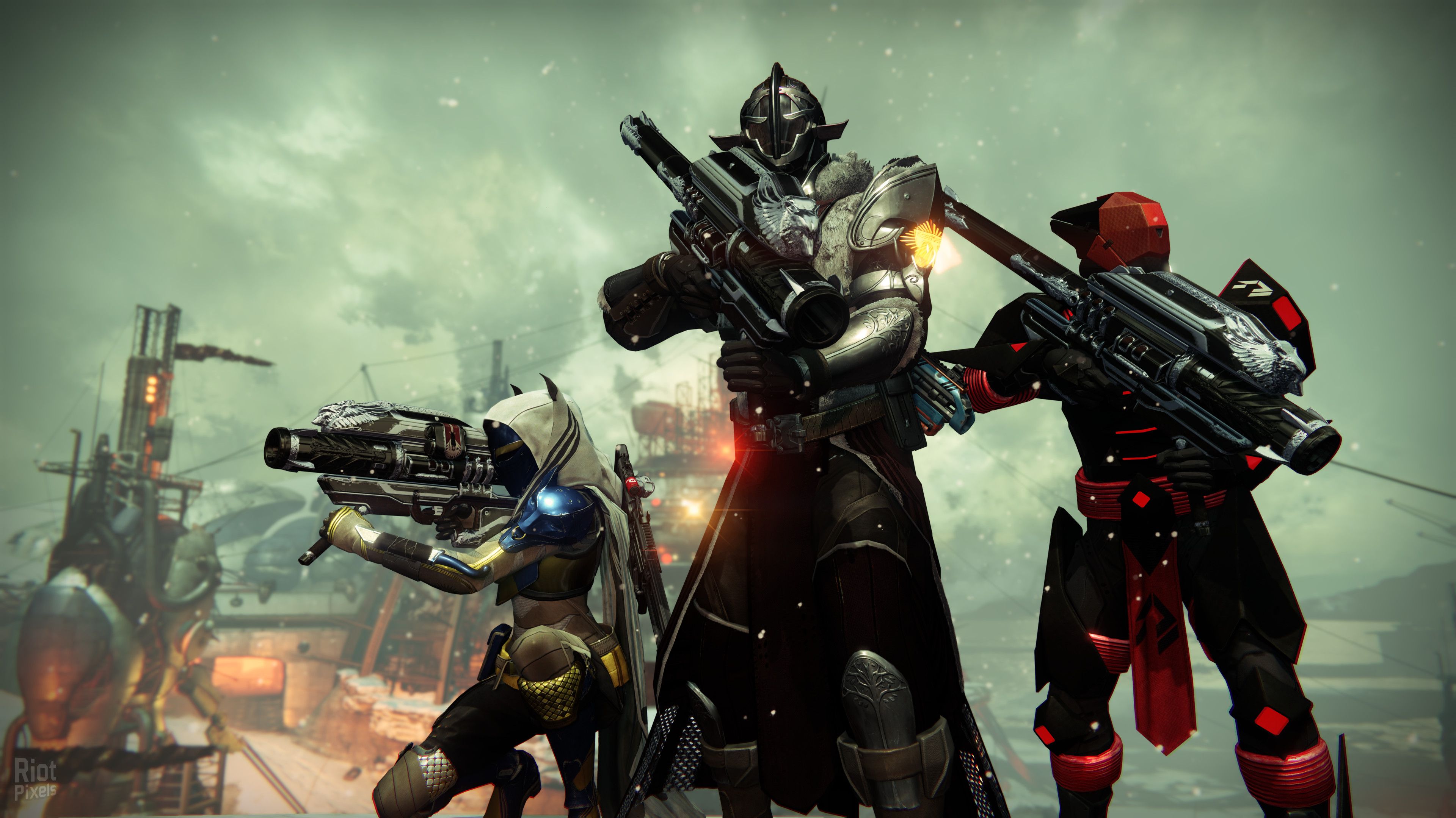 Guardiani Destiny armati, 3840x2160 Ultra HD, Monitor 4K