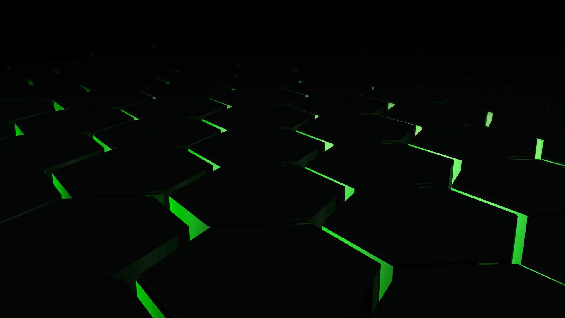PC gaming, luci verdi neon, 1920x1080 Full HD 1080p, Desktop