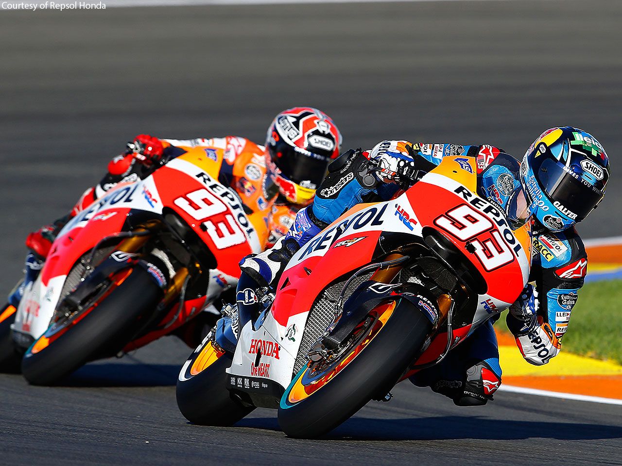 Piloti MotoGP Repsol Honda in curva, 1280x960 720p, Acer Nitro
