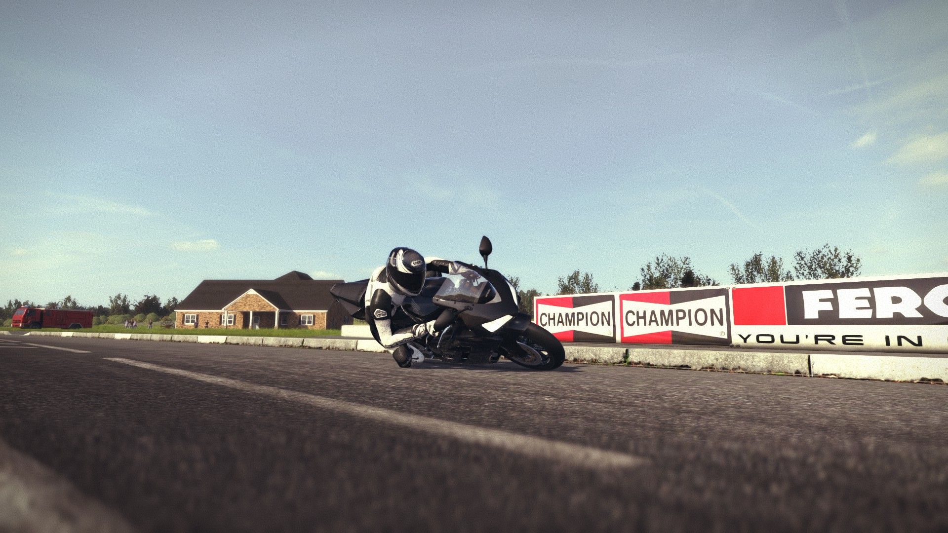 Moto da corsa Honda in curva, 1920x1080 Full HD 1080p, Laptop