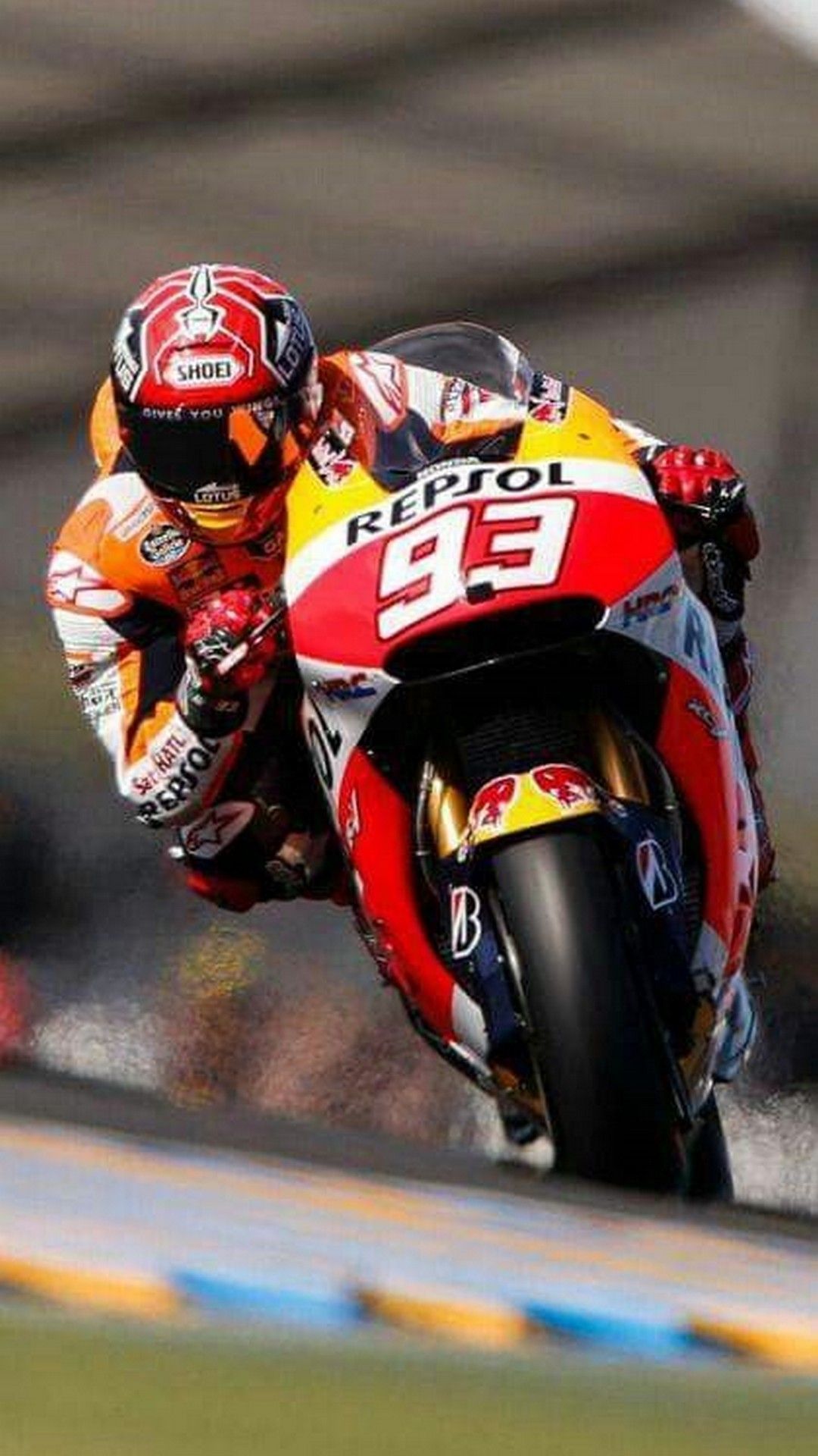 Marc Marquez moto Repsol Honda, 1080x1920 Verticale, Mobile