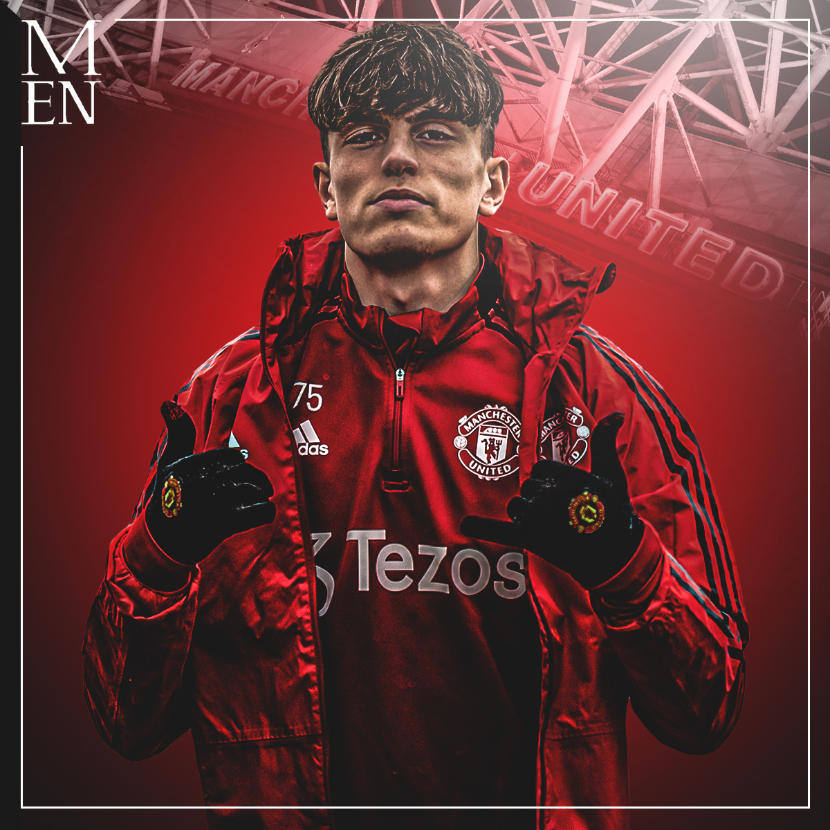 Alejandro Garnacho Manchester United, 1200x1200 HD, Acer Nitro