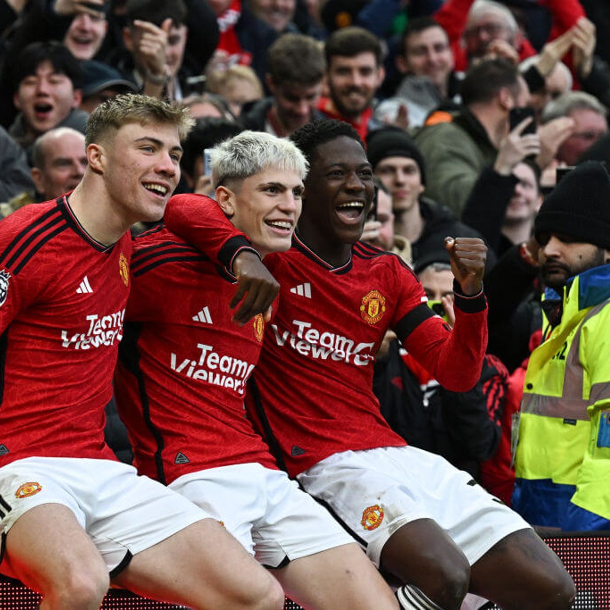 Giocatori Manchester United esultano, 1200x1200 HD, Desktop