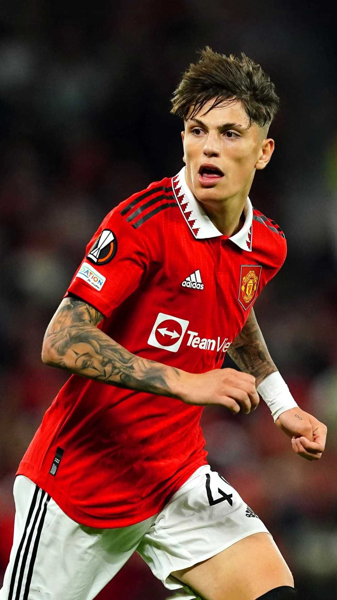 Calciatore Manchester United rosso, 1080x1920 Full HD Verticale, iPhone