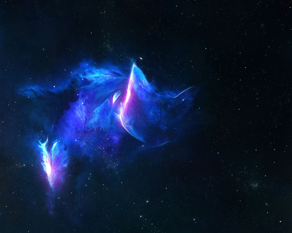 Nebulosa blu a forma di gatto, 1024x819 HD, Desktop