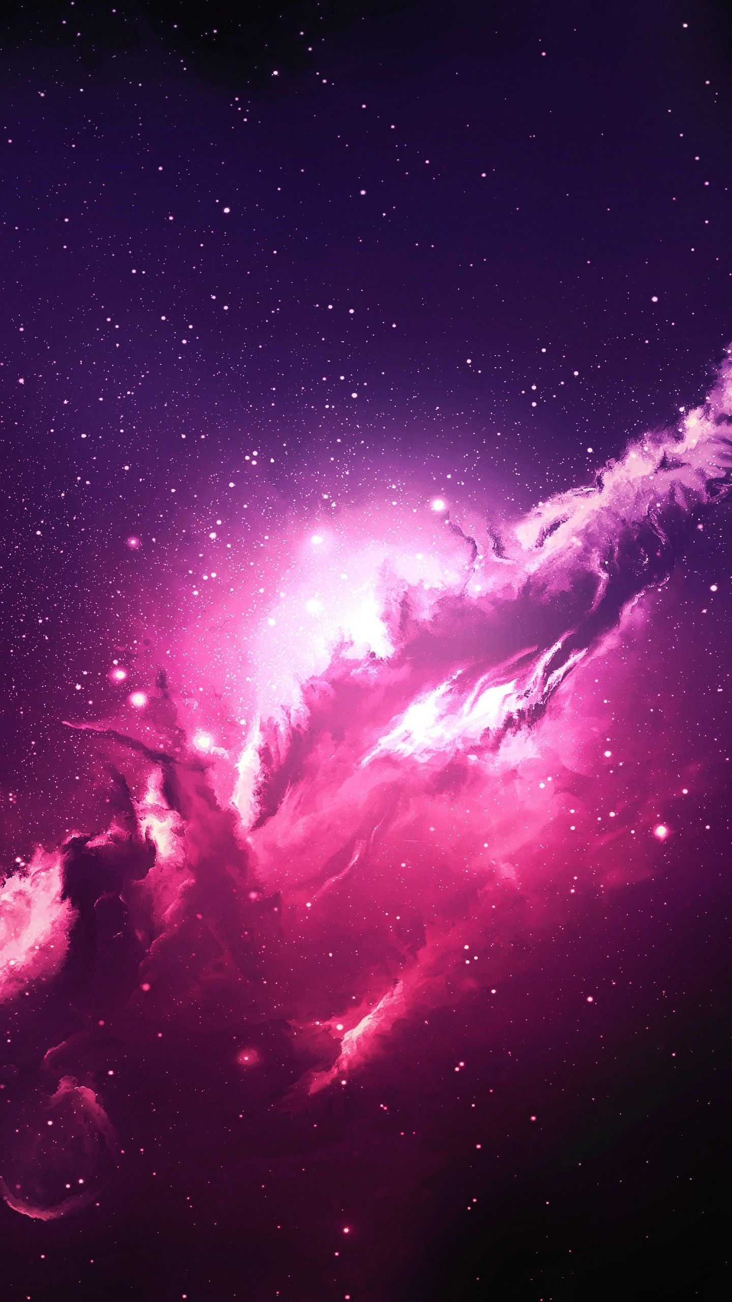 Nebulosa rosa e viola, 1440x2560 Verticale, Telefono