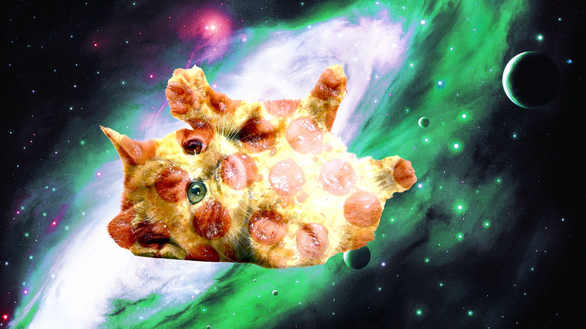 Nyan Cat vetro rotto galassia, 1920x1200 WUXGA, Desktop