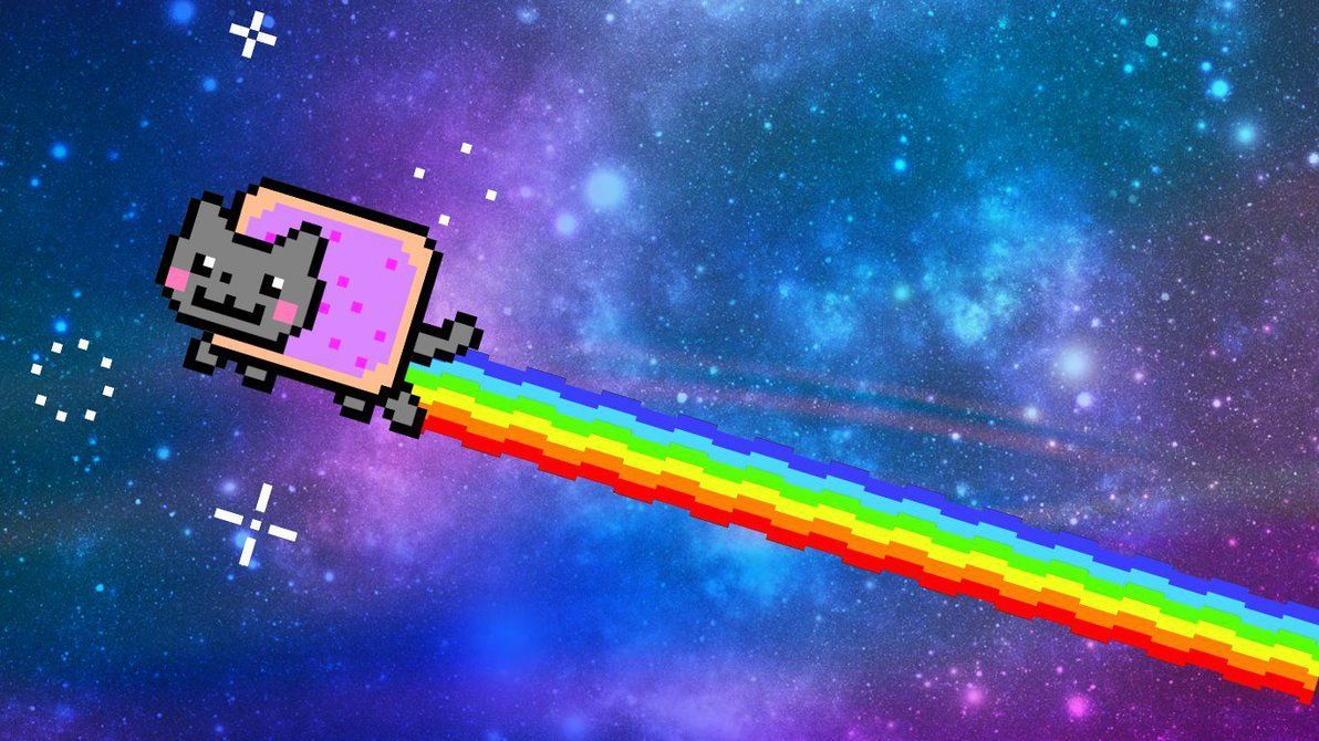 Nyan Cat, 1192x670 HD, iMac