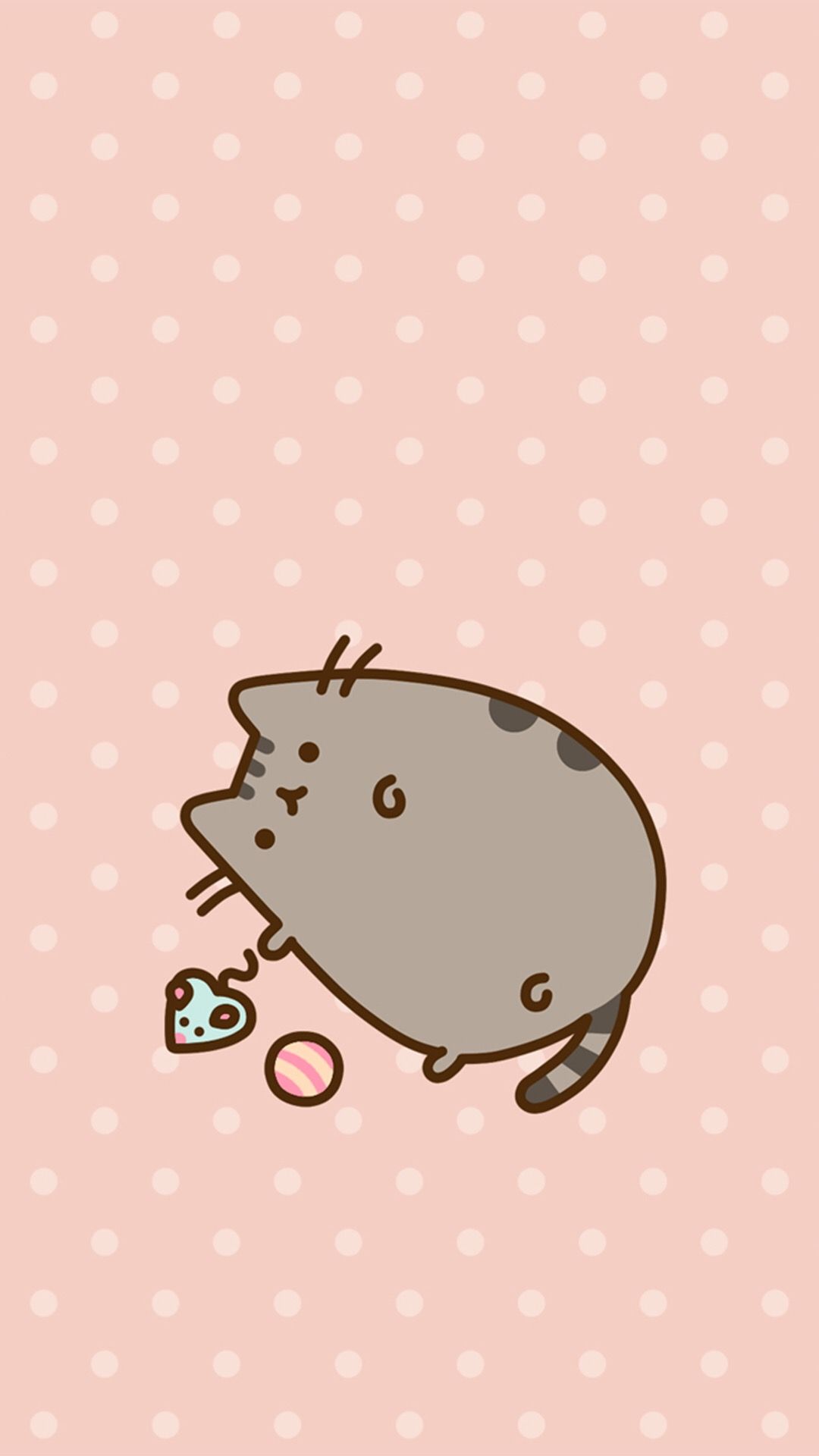 Pusheen gatto kawaii grigio, 1080x1920 Full HD Verticale, Samsung Galaxy