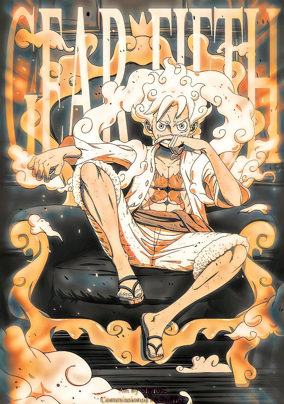Luffy Gear 5 One Piece, Eiichiro Oda, 1202x1710 Full HD Verticale, Smartphone