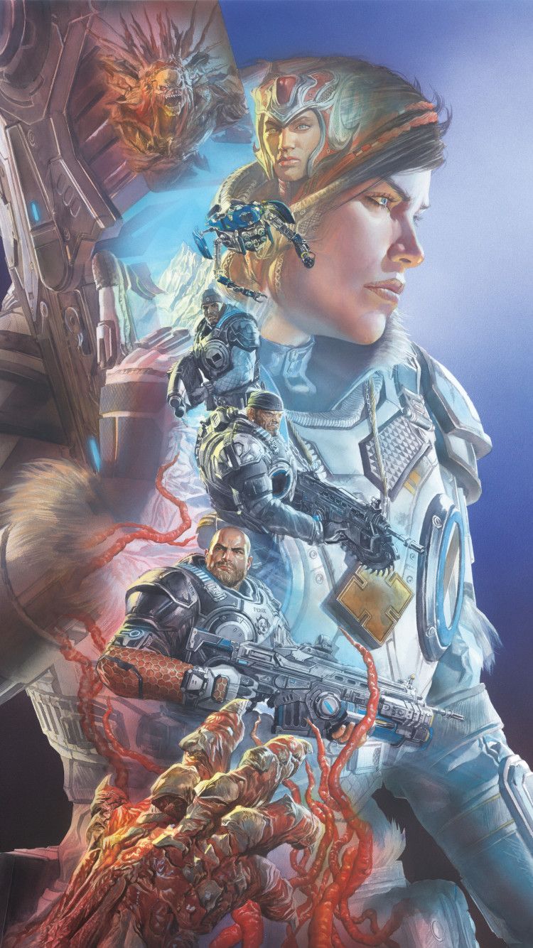 Gears of War 5 personaggi armatura, 750x1334 Verticale, Telefono