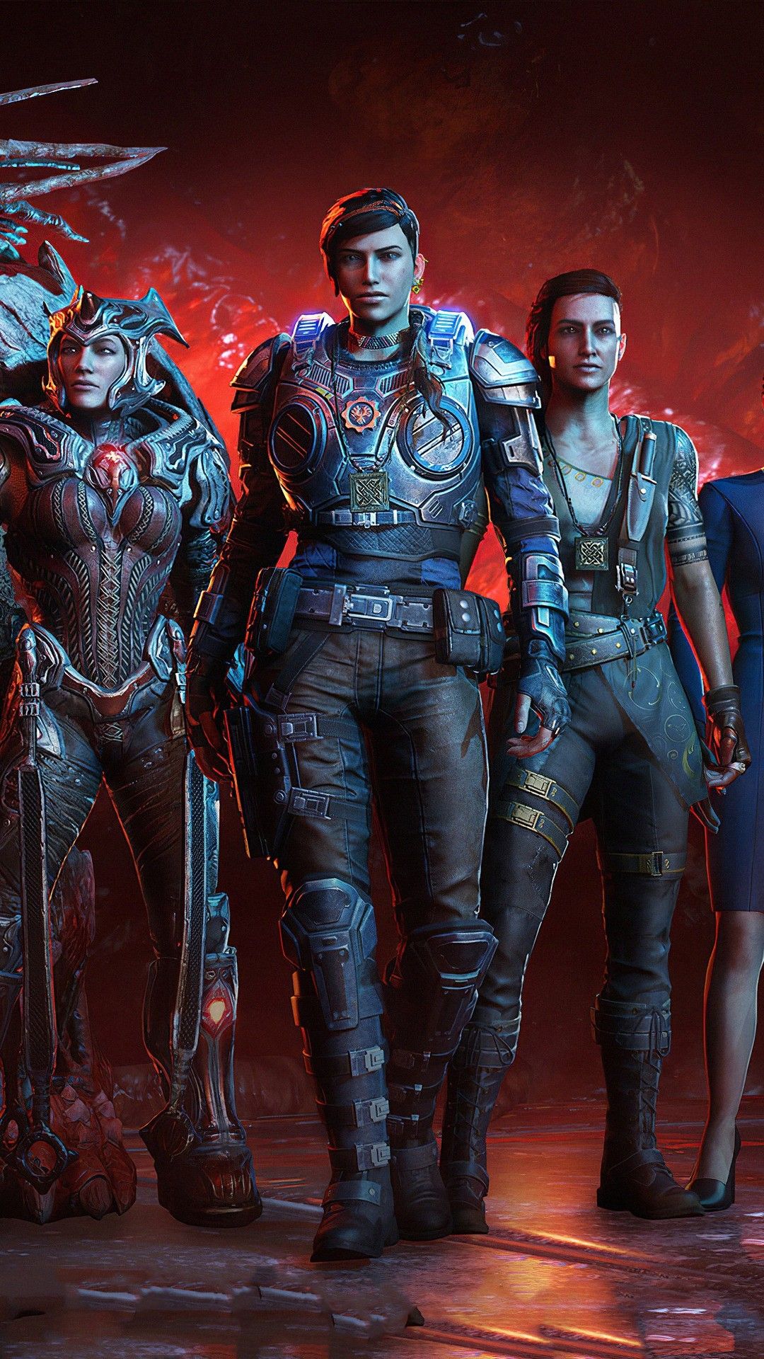 Personaggi Gears of War 5, 1080x1920 Verticale, Samsung Galaxy