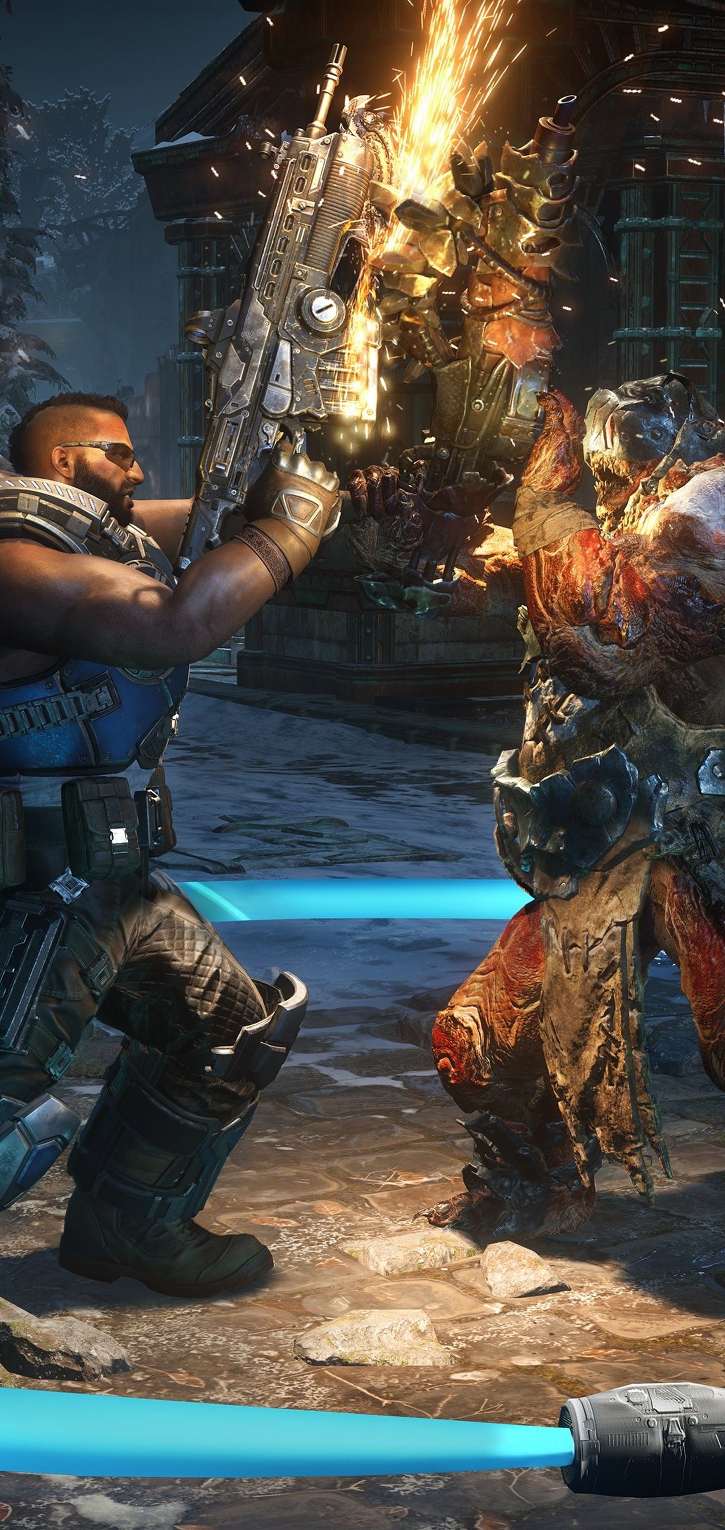 Gears of War 5 combattimento, 1440x3040 Full HD Verticale, Smartphone